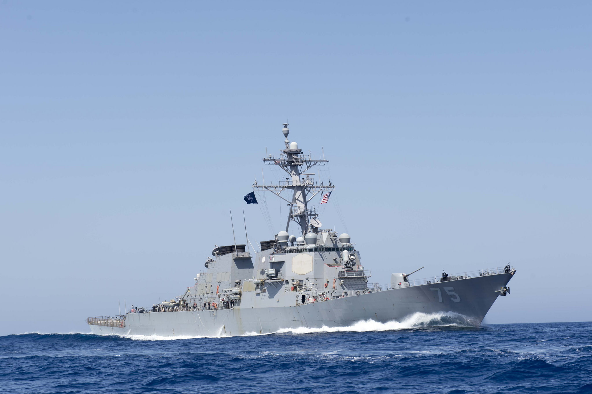 75), United States Navy, Arleigh Burke Class Destroyer, 1080P, USS Donald Cook (DDG, HD Wallpaper