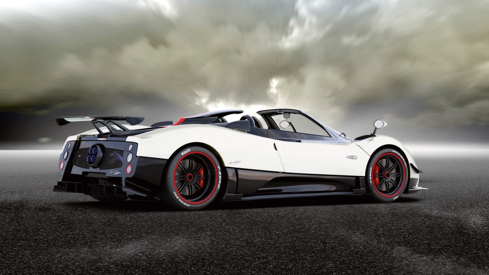 coupe, tire, racecar, sports, vehicle, luxury, road, mode of transportation, supercars, motor racing track, sports car, driving, Pagani, sports race, white, HD Wallpaper