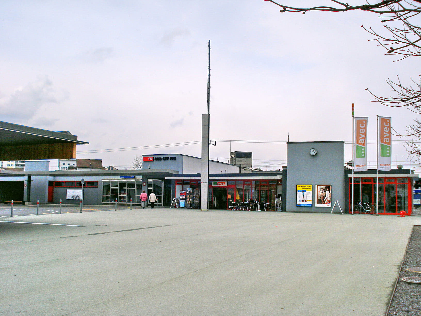 street, no people, day, building Exterior, transportation, cloud - sky, consumerism, store, sky, gasoline, industry, snow, 720P, built Structure, gas station, HD Wallpaper