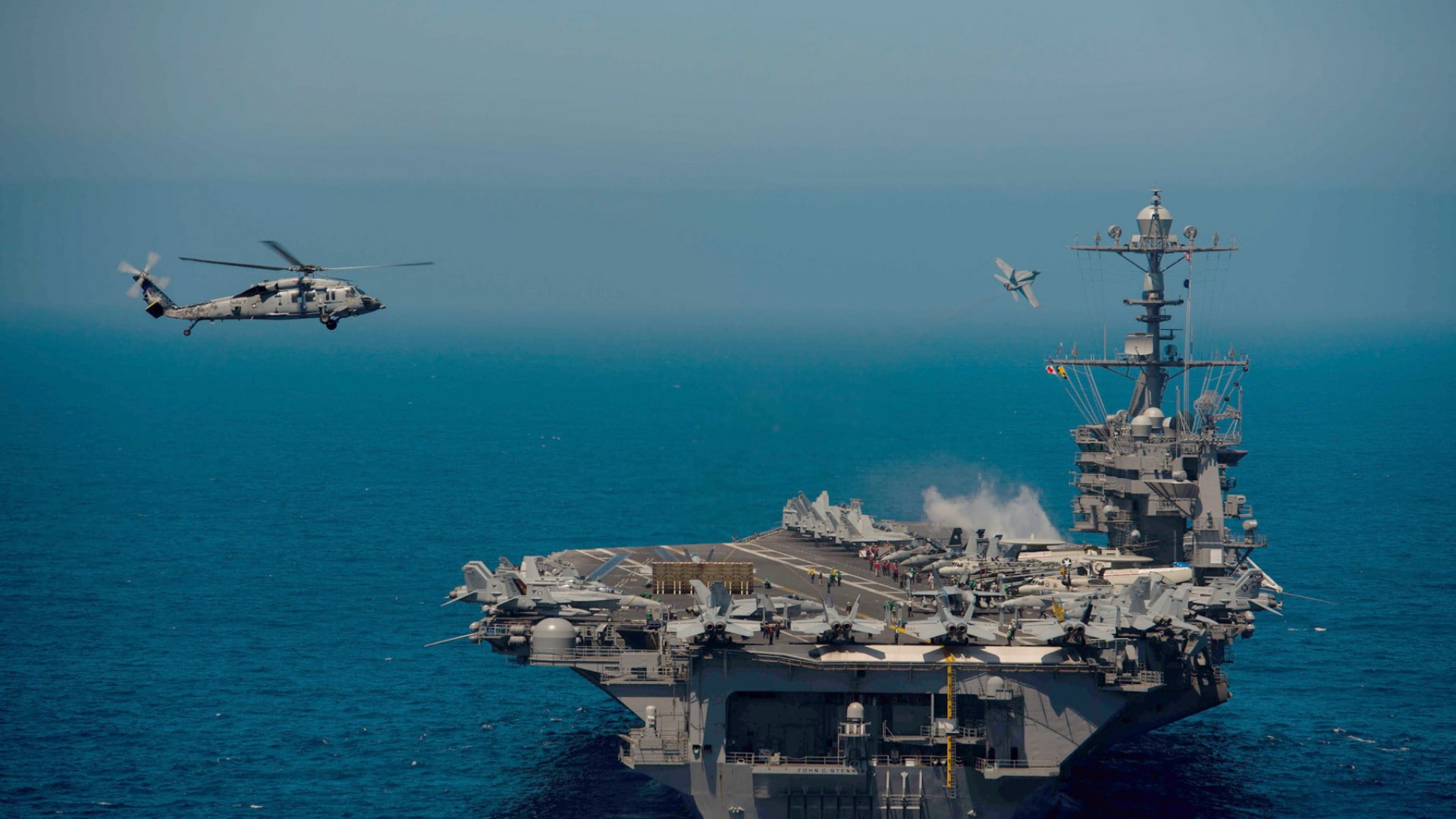 aircraft carrier, CVN-74, US Army, 1080P, USS John C. Stennis, HD Wallpaper