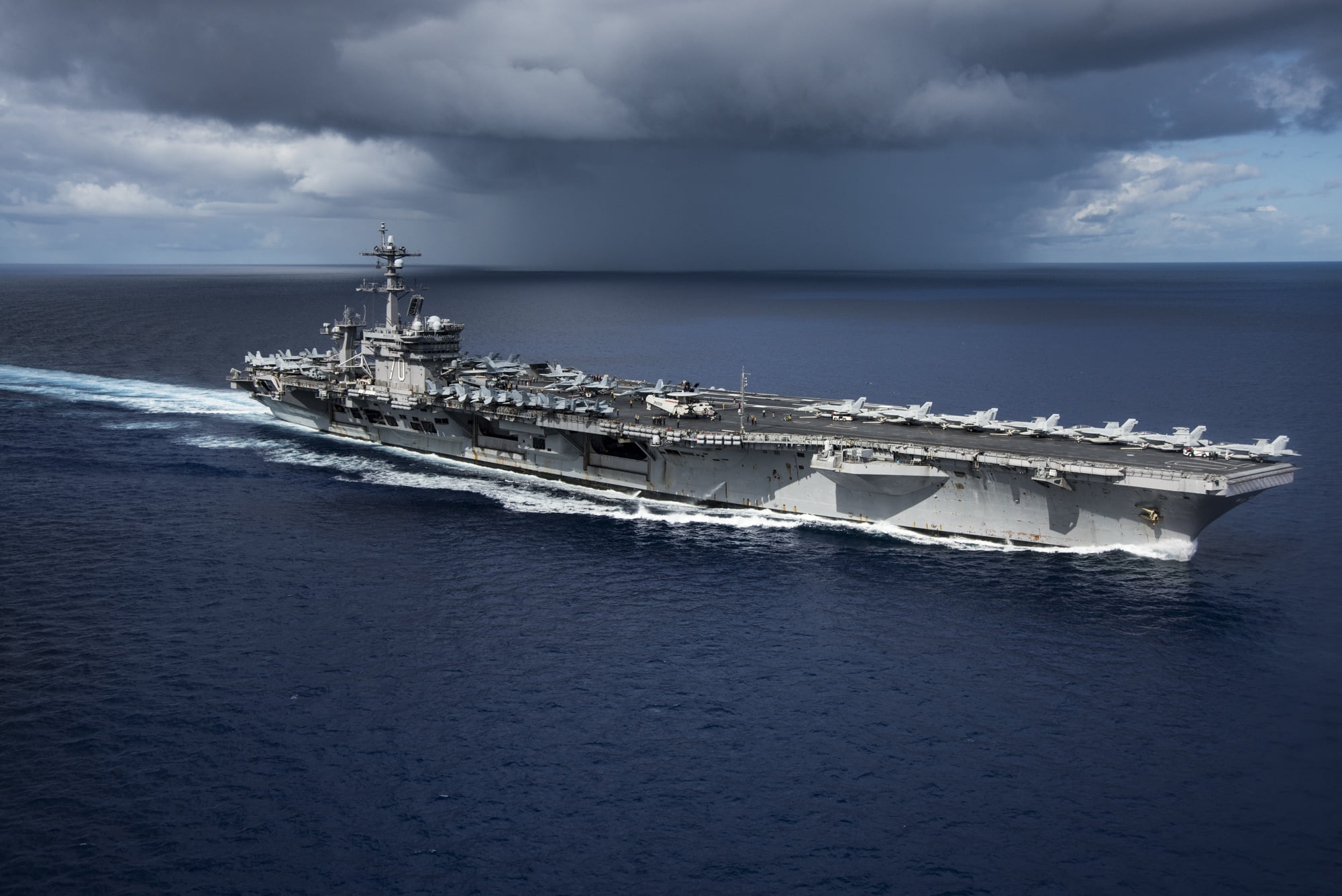 USS Carl Vinson, 1080P, CVN 70, aircraft carrier, HD Wallpaper