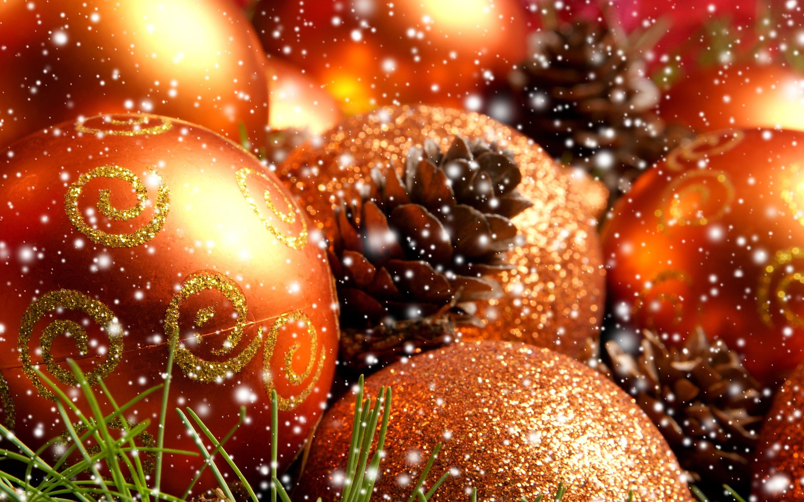 ripe, no people, healthy eating, drop, food, snow, cones, colored, fruit, red, accessory, growth, New Year, outdoors, digital composite, wellbeing, freshness, HD Wallpaper