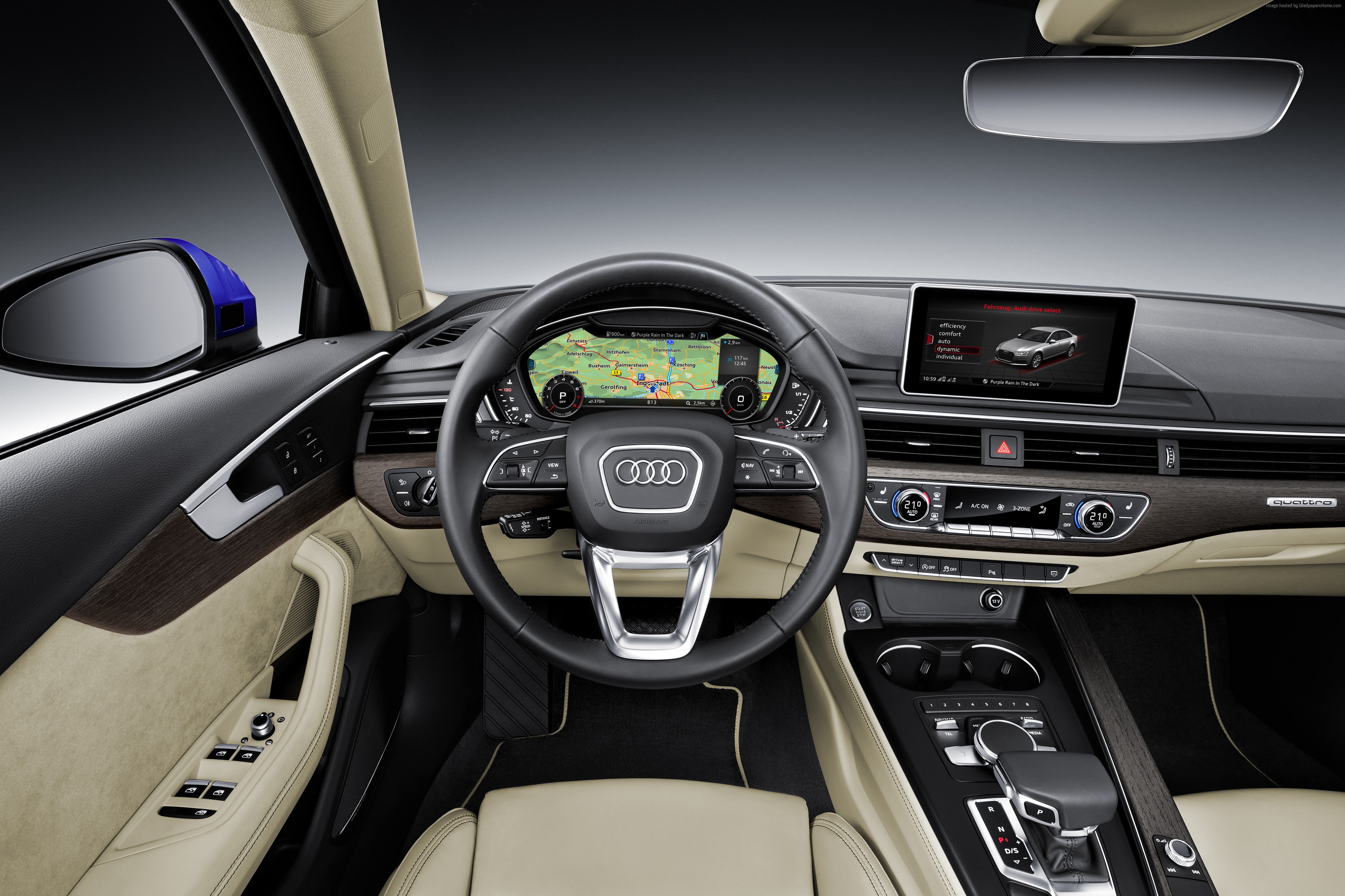 4K, Audi-A4, Frankfurt 2015, HD Wallpaper