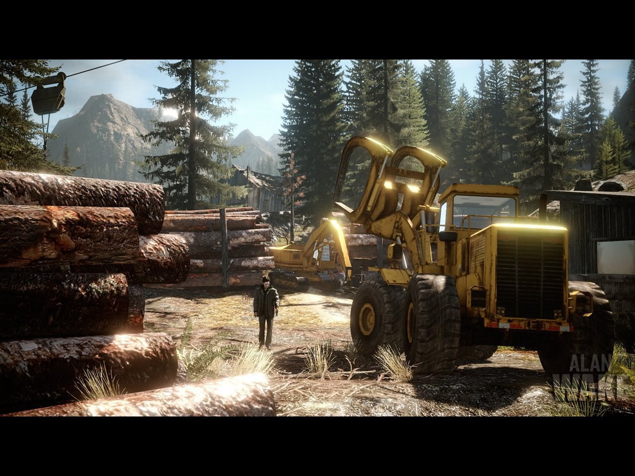 landscape, day, truck, land, land vehicle, no people, nature, forest, outdoors, auto post production filter, machinery, 720P, plant, tree, alan wake, mode of transportation, HD Wallpaper