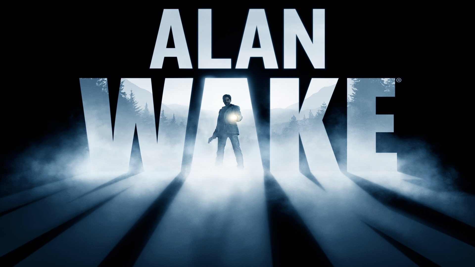 sign, businessman, shadow, architecture, indoors, adult, video games alan wake, digital composite, full length, blue, males, standing, western script, direction, HD Wallpaper