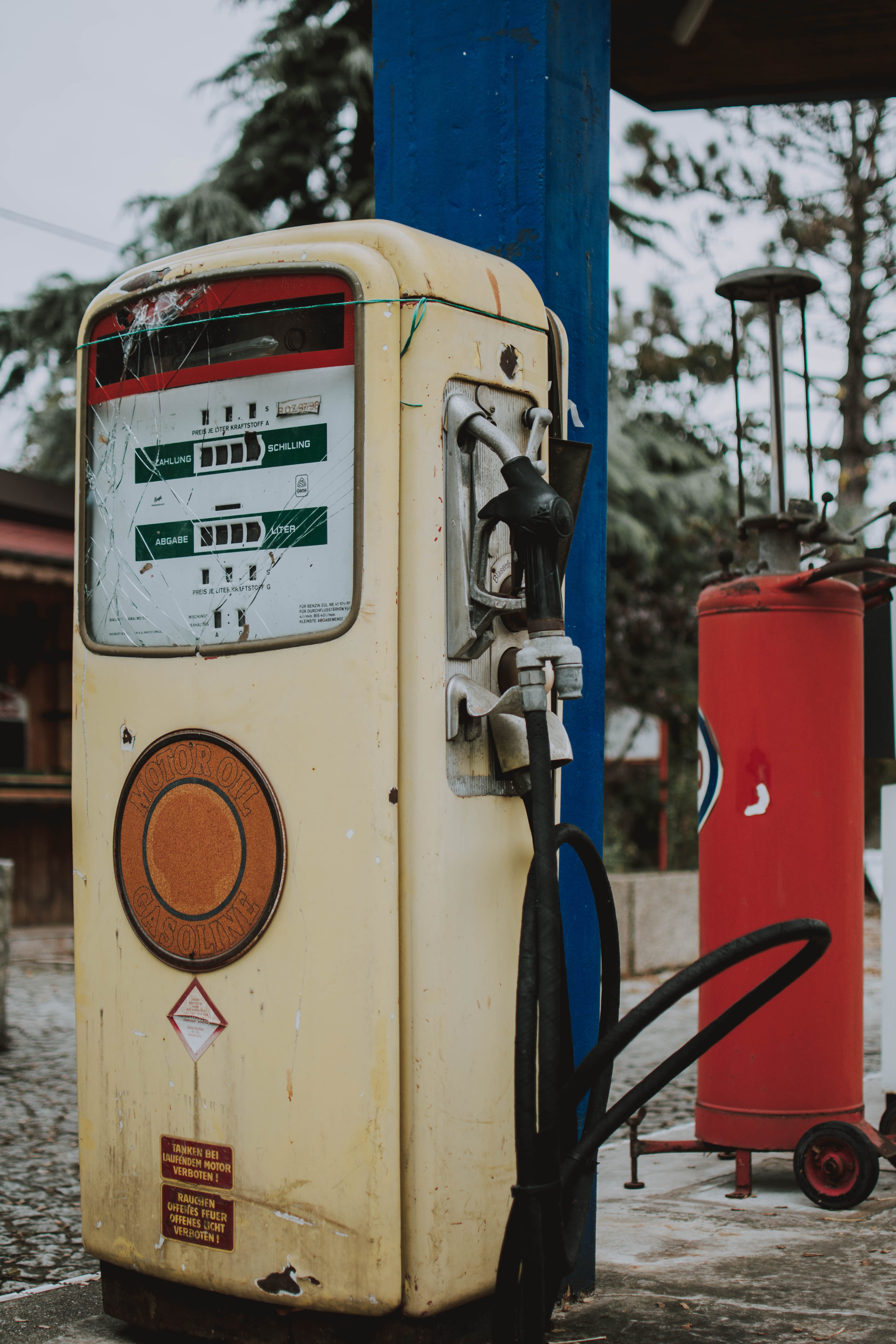 technology, power supply, gas station, nature, focus on foreground, 5K, day, filling, connection, outdoors, text, gasoline, fuel and power generation, Phone HD Wallpaper