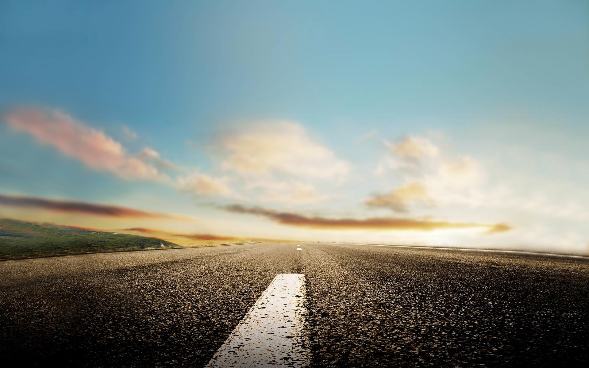grey, nowhere, road, concrete, 1080P, path, HD Wallpaper