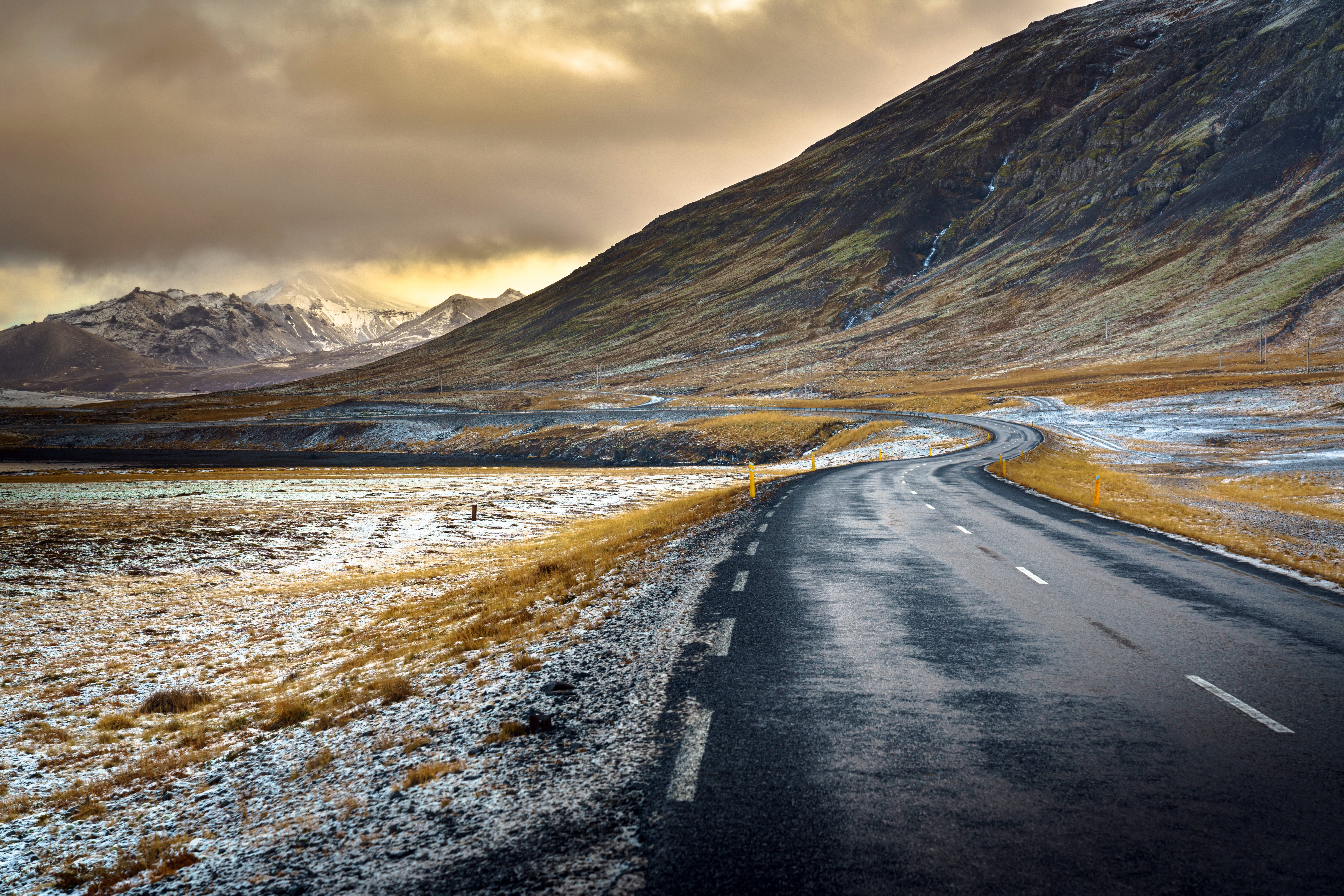 Iceland, Road to Nowhere, Snæfellsnes Peninsula, 5K, HD Wallpaper