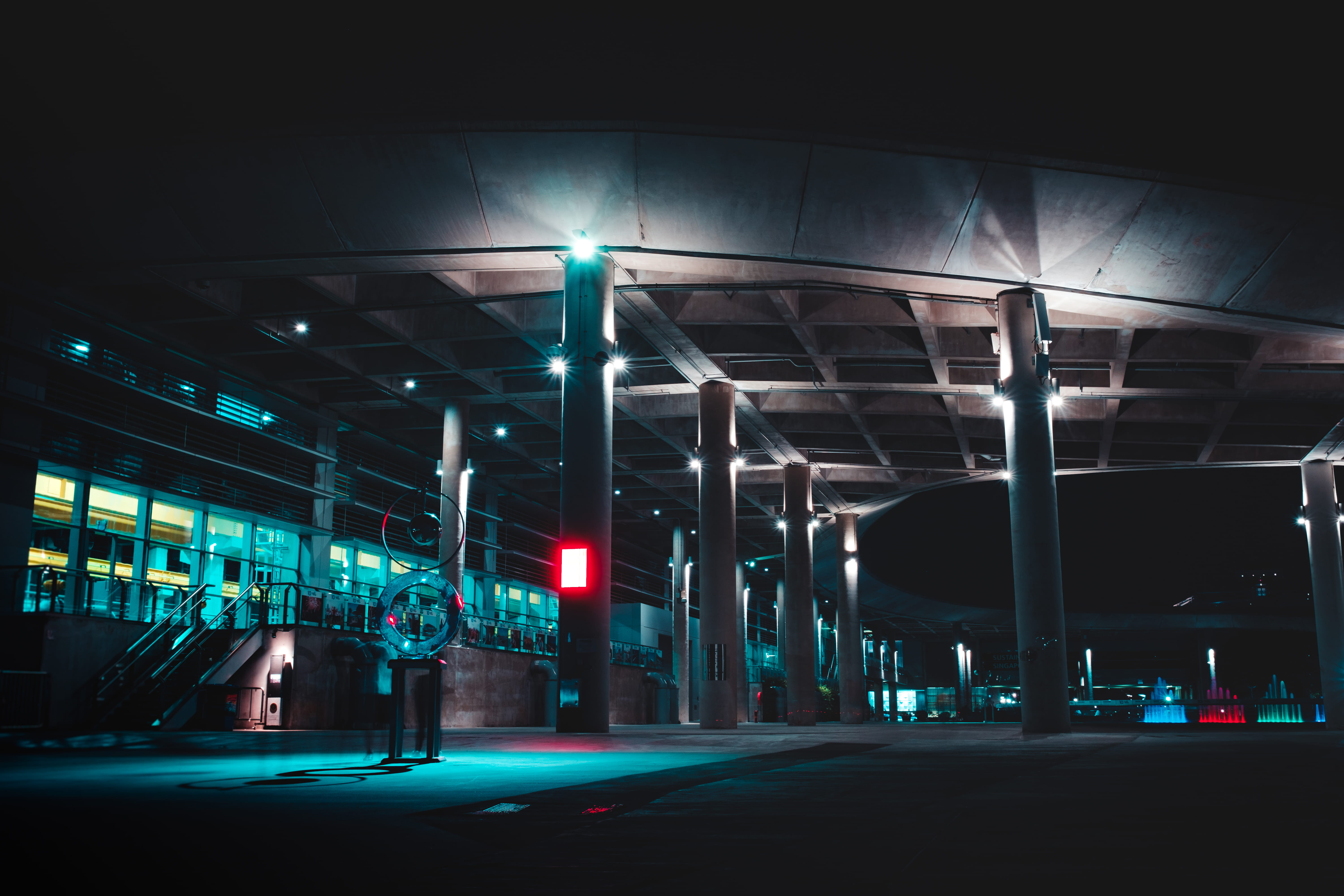 bridge, ceiling, time, white, transportation, marina, waiting, mode of transportation, built structure, sign, no people, barrage, night, 5K, turned, building, HD Wallpaper