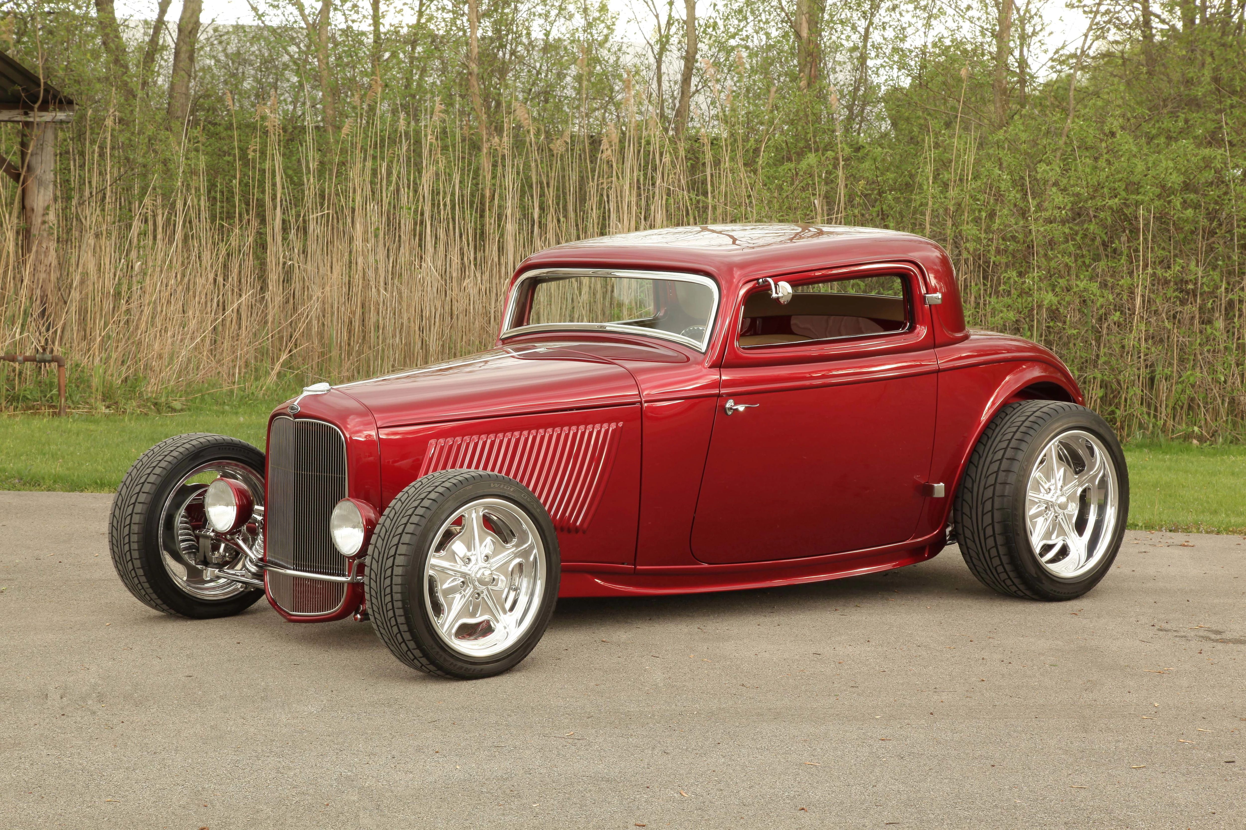 coupe, ford, hot, auto, hotrod, car, vehicle, automobile, streetrod, 1932, custom, rod, 4K, HD Wallpaper