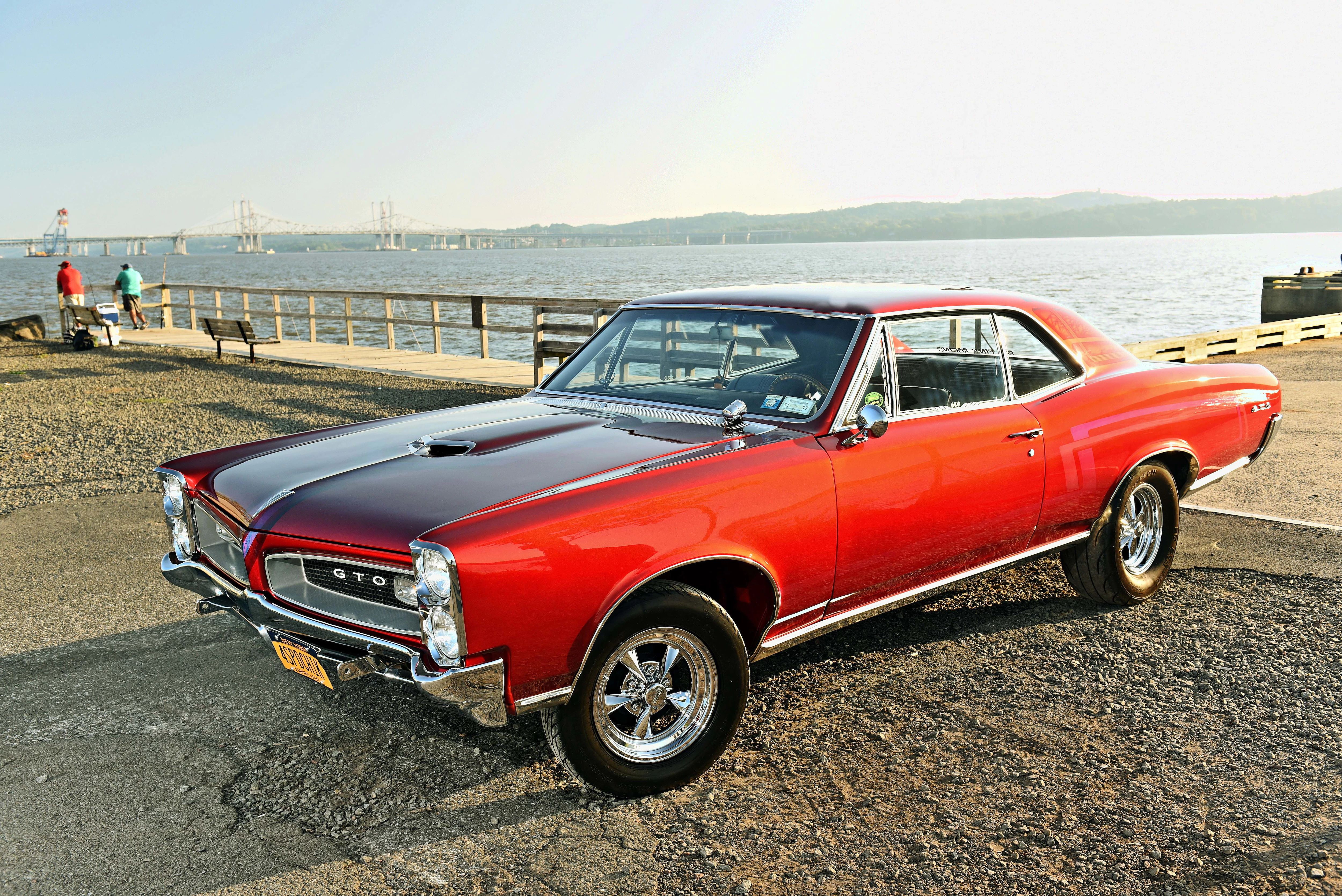 hotrod, car, muscle, auto, 1966, custom, hot, gto, automobile, vehicle, pontiac, 4K, rod, streetrod, HD Wallpaper
