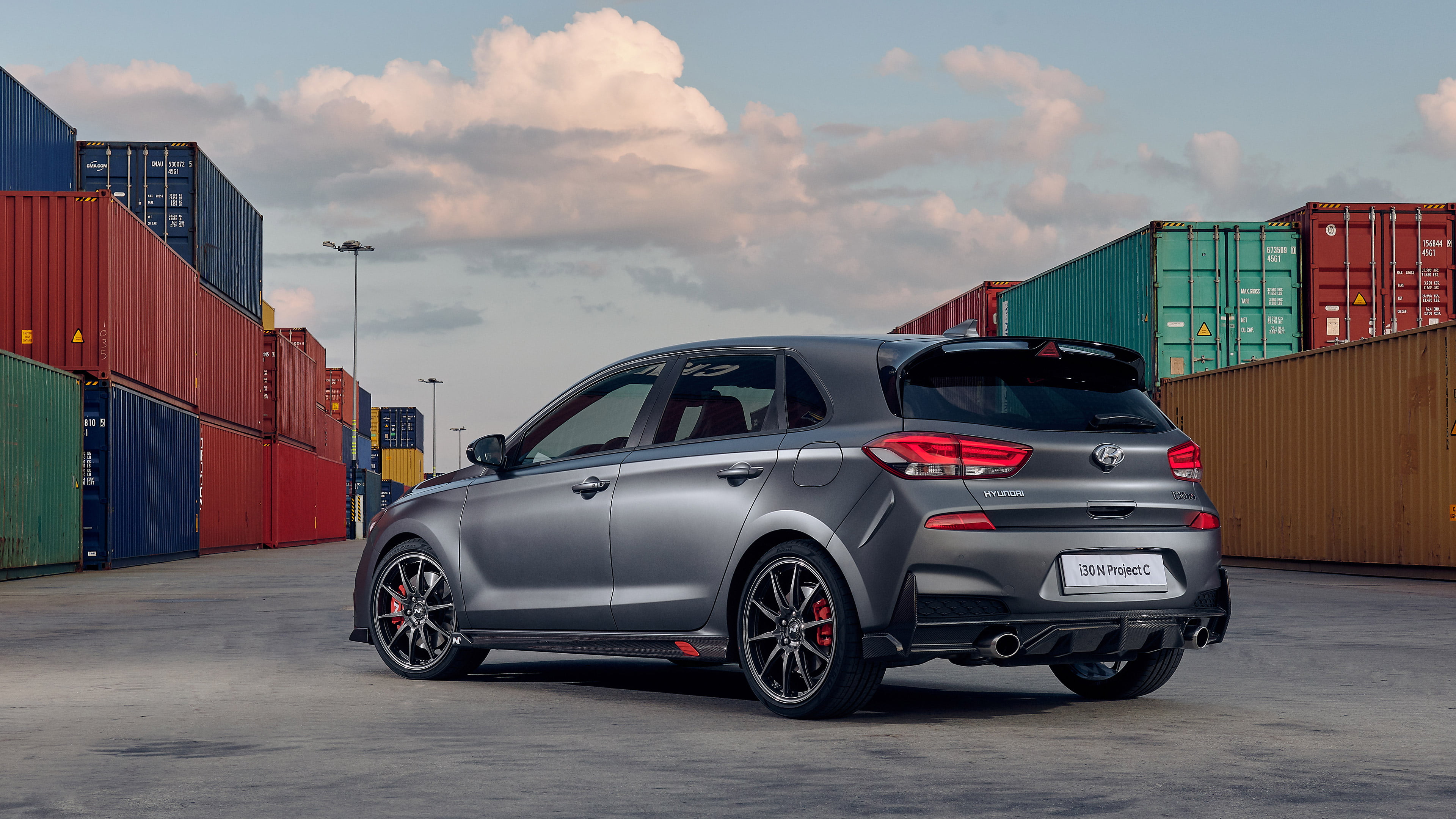 Family Car, Hatchback, 4K, Car, Silver Car, Small-Sized Car, Hyundai, Hyundai i30 N Project C, HD Wallpaper