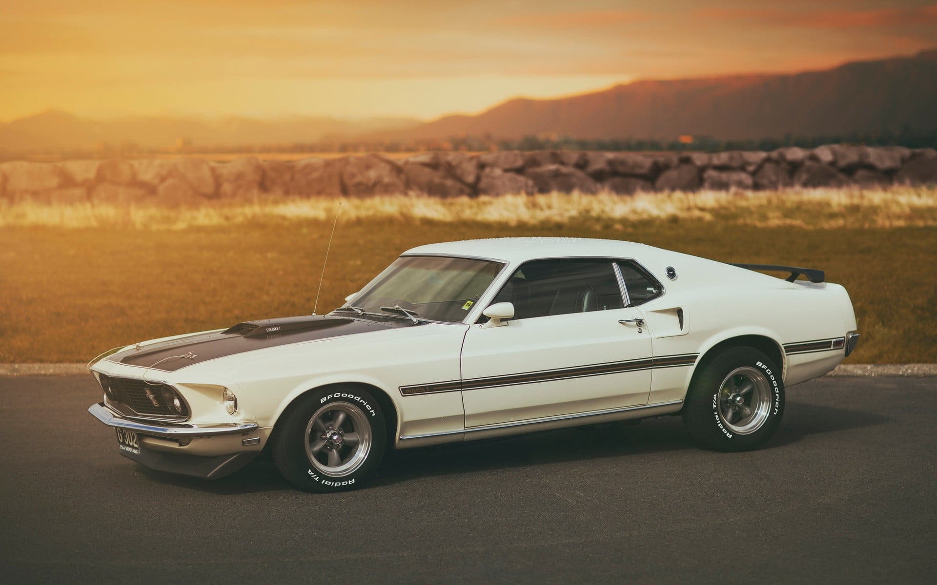 classic car, stationary, field, side view, 1080P, land vehicle, coupe, vintage car, luxury, motor vehicle, mode of transportation, nature, no people, retro styled, HD Wallpaper