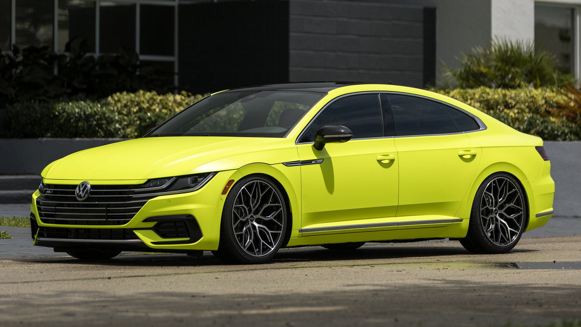Volkswagen Arteon R-Line, Fastback, Car, Volkswagen, Luxury Car, Yellow Car, Compact Car, 1080P, HD Wallpaper