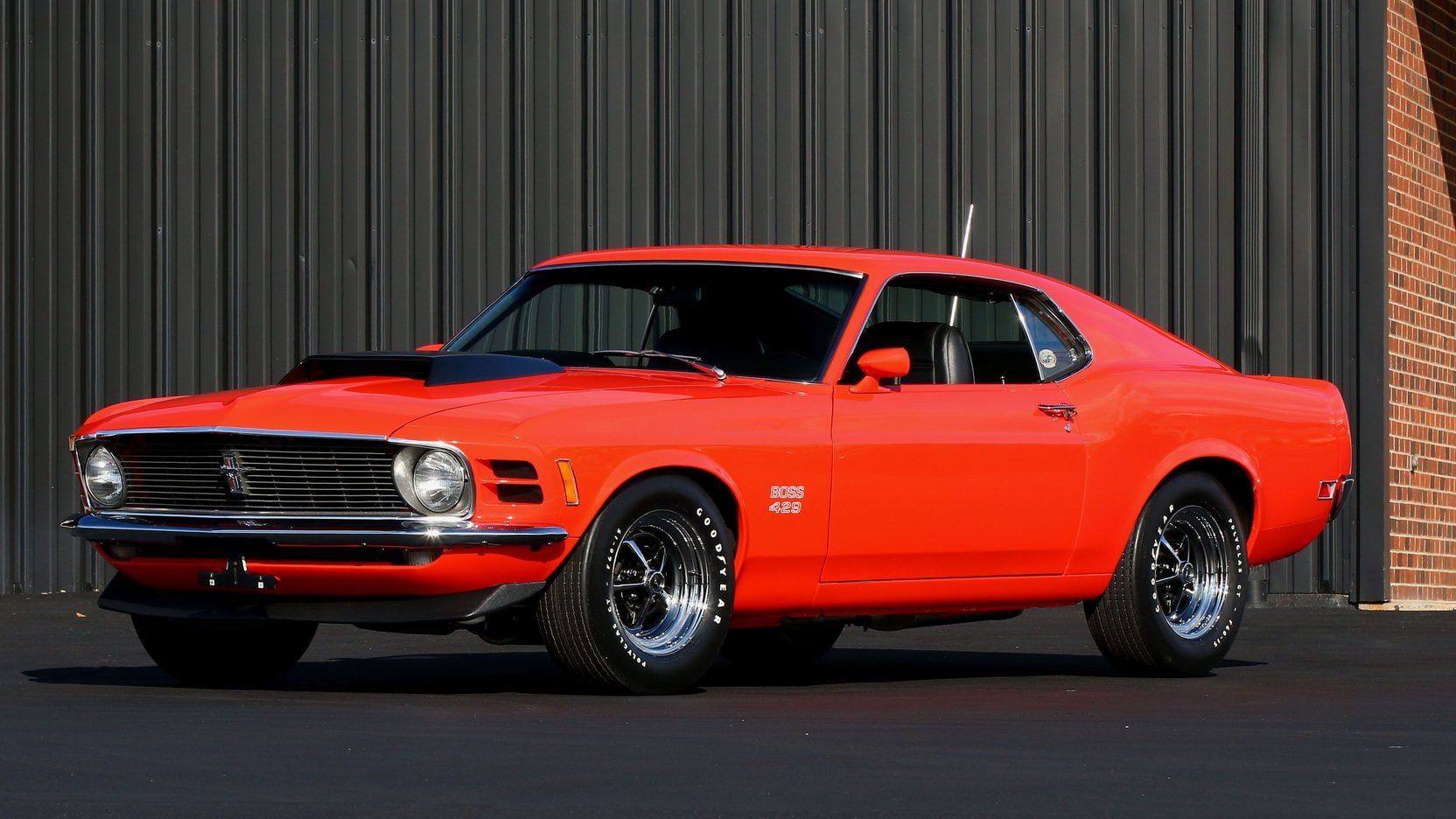 720P, ford, mustang, orange, fastback, cars, 1970, boss, 429, HD Wallpaper
