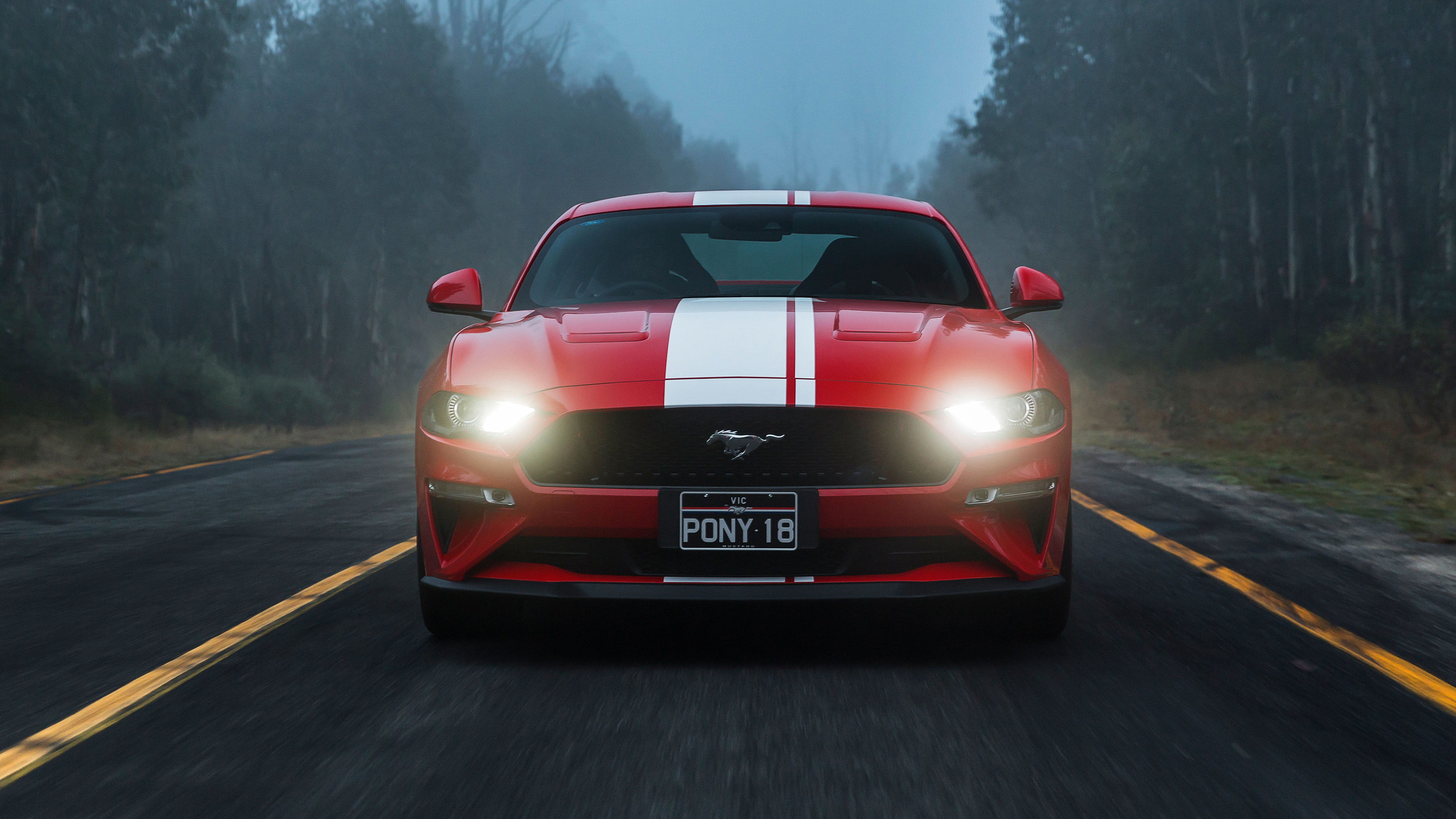Mustang, 4K, 2018, Ford, Fastback, HD Wallpaper