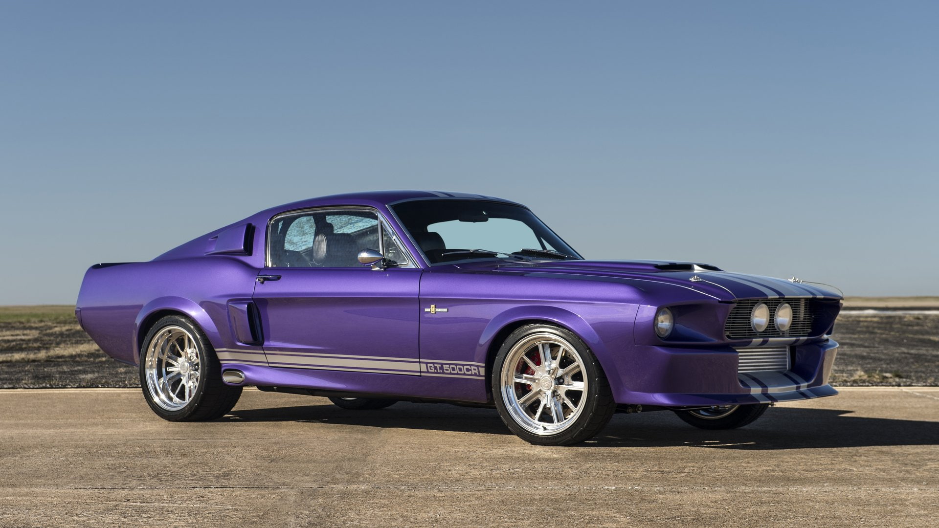 Ford, Shelby GT500 Classic Recreation, 1080P, Fastback, Car, Muscle Car, Purple Car, HD Wallpaper