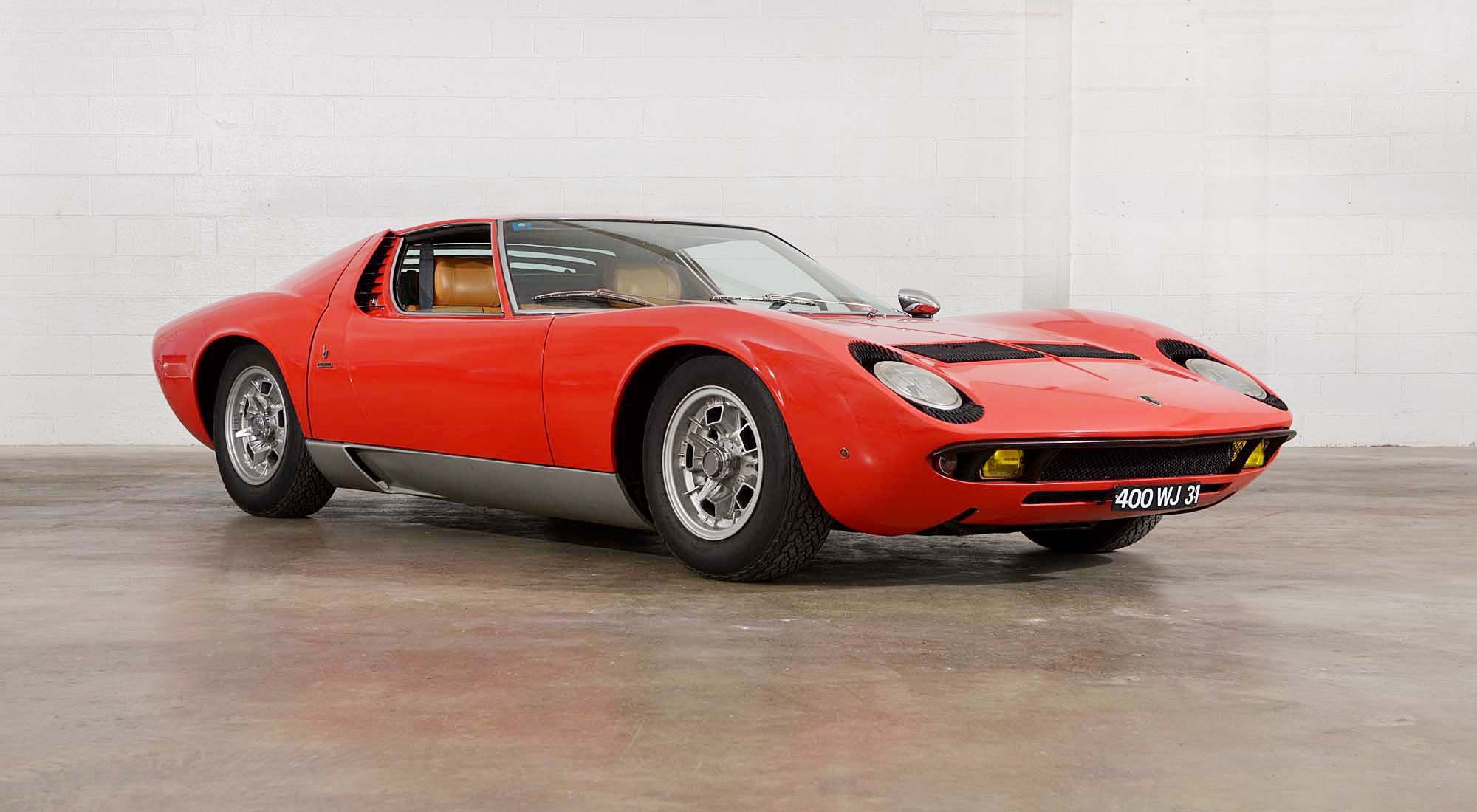 miura, old, p400-s, lamborghini, exotic, classic, 1080P, 1969, original, bertone, HD Wallpaper