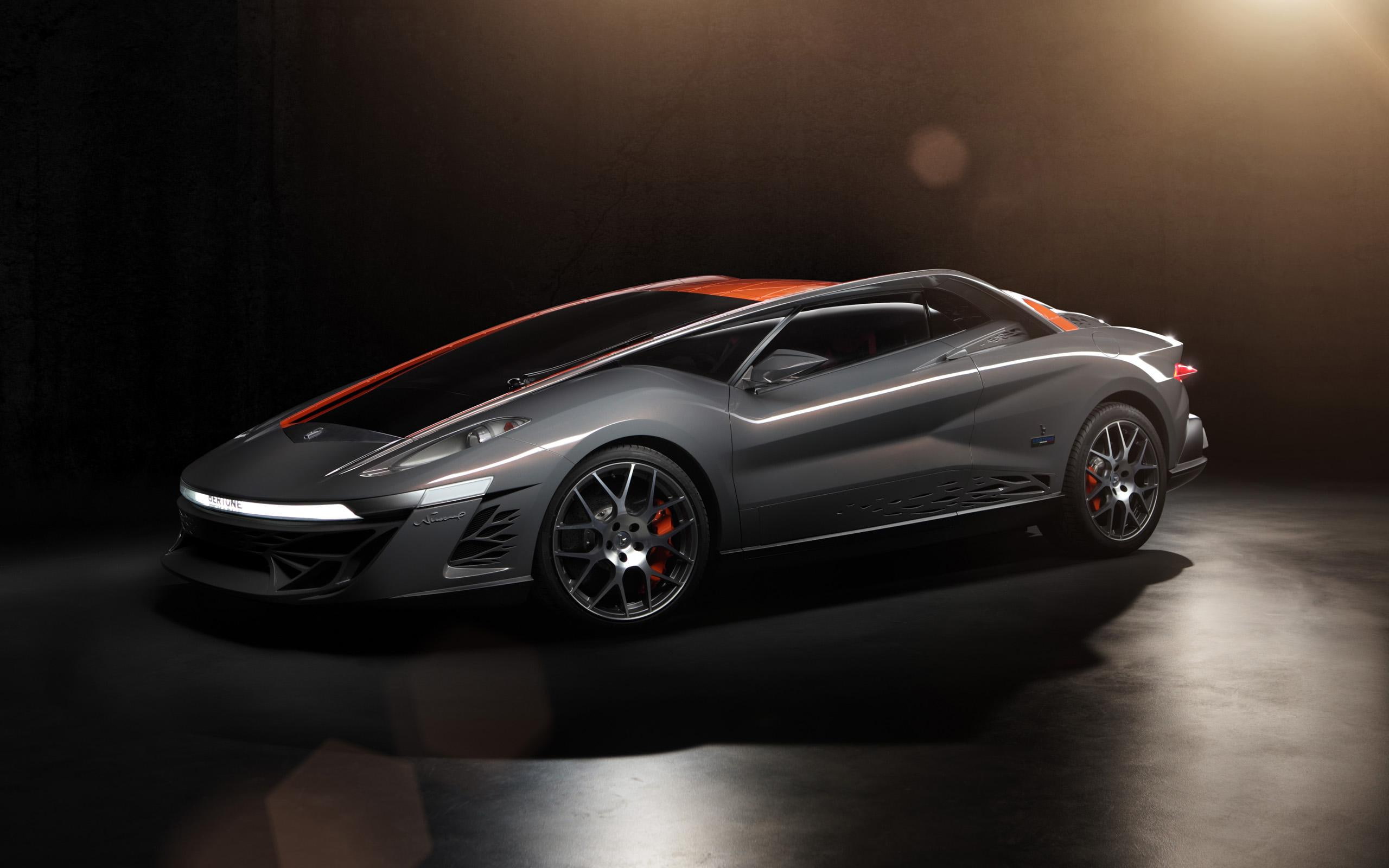 bertone, other cars, 2K, gray, cars, nuccio, coupe, 2012, HD Wallpaper