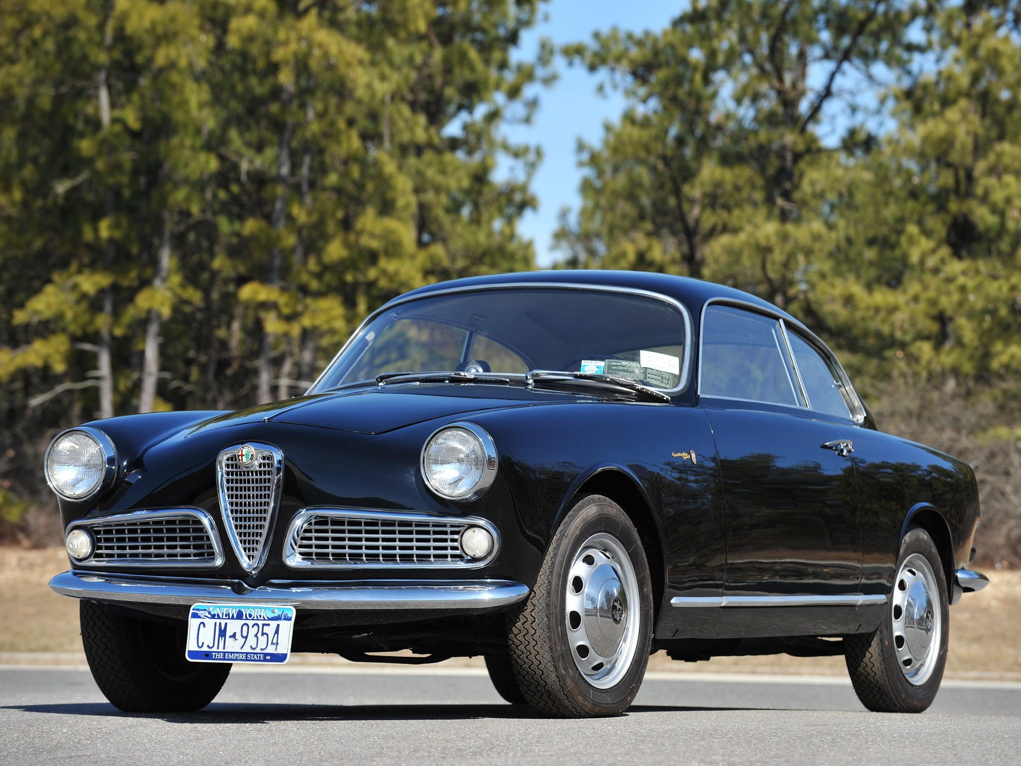 retro, romeo, giulietta, alfa, sprint, bertone, 1954, 1080P, HD Wallpaper