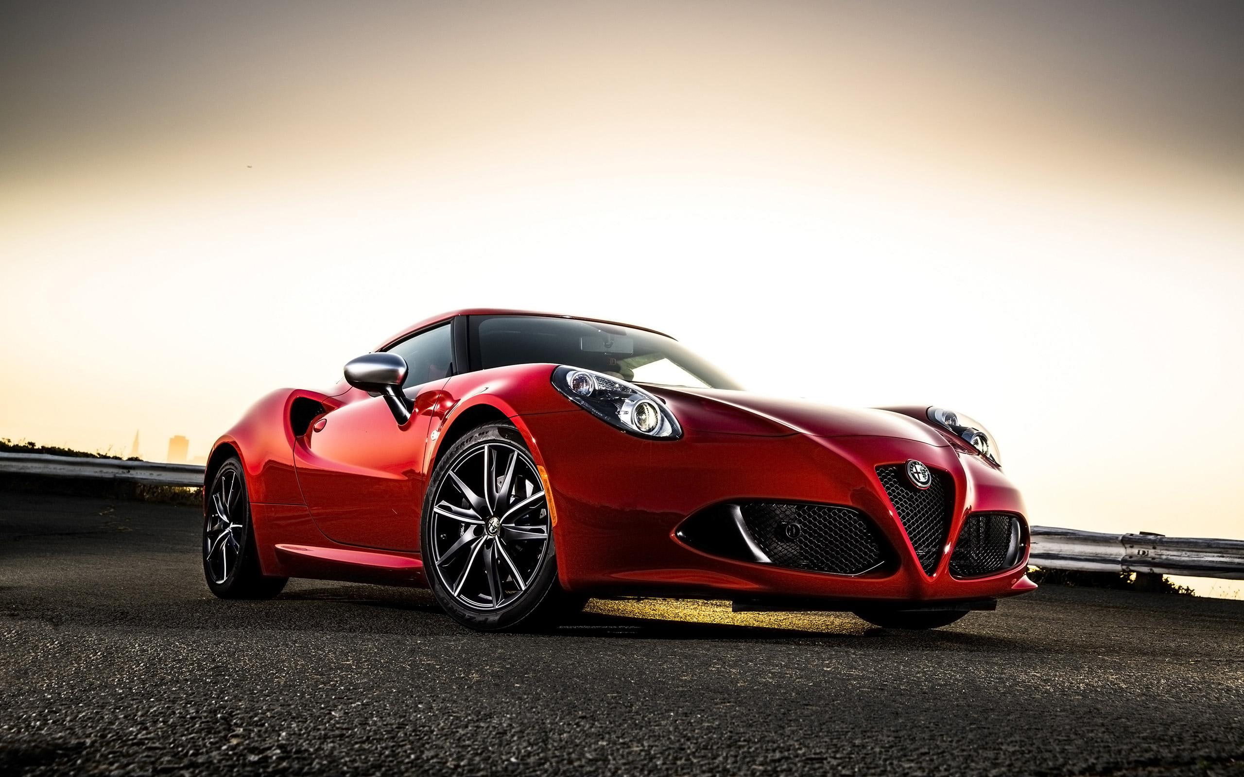 romeo, cars, c, red, car, 2K, 2015, alfa romeo, alfa, sports, HD Wallpaper