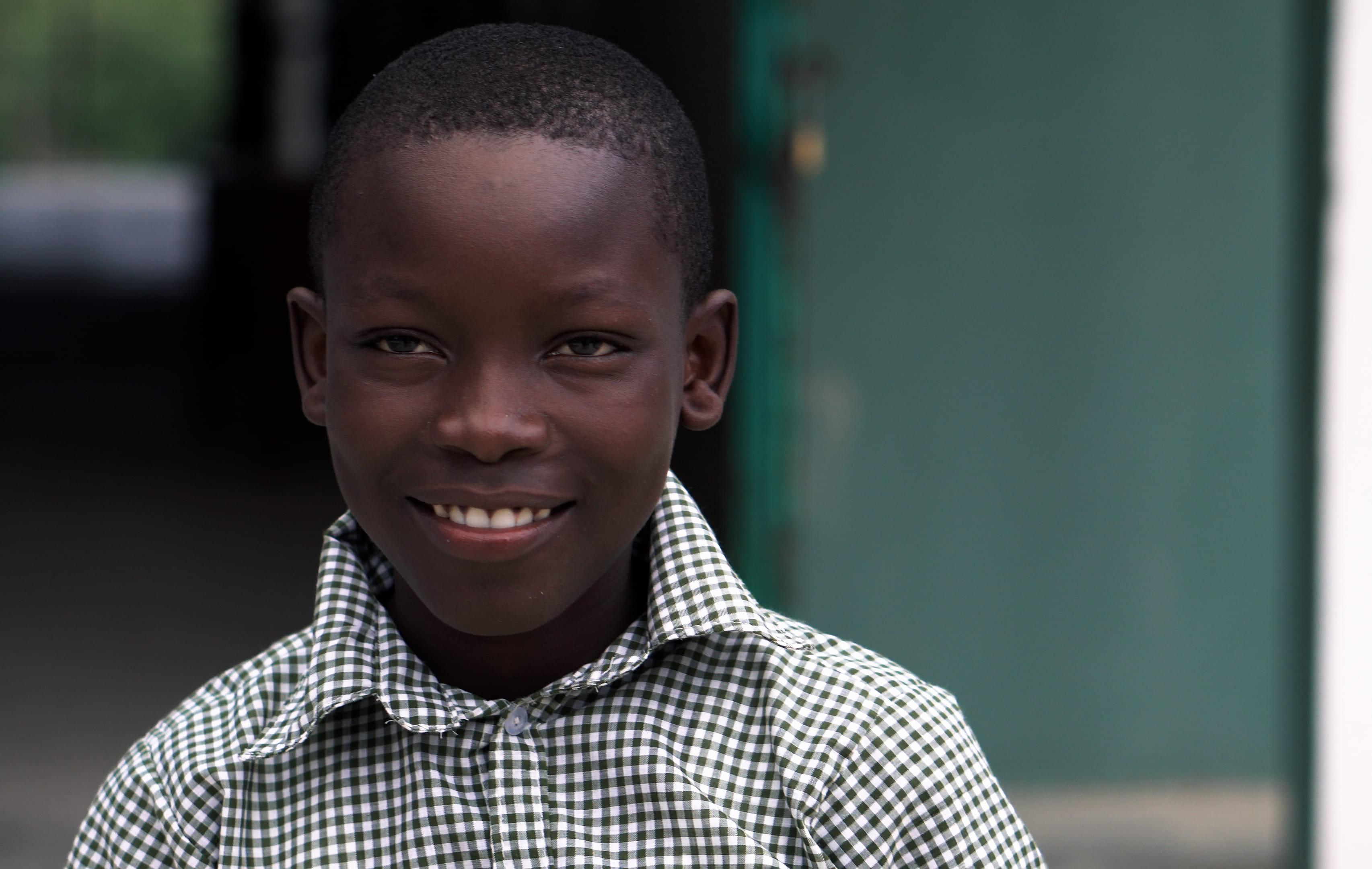 world, green, indoors, port au prince, innocence, mission trip, looking at camera, one person, travel, happiness, casual clothing, boys, haitian student, HD Wallpaper