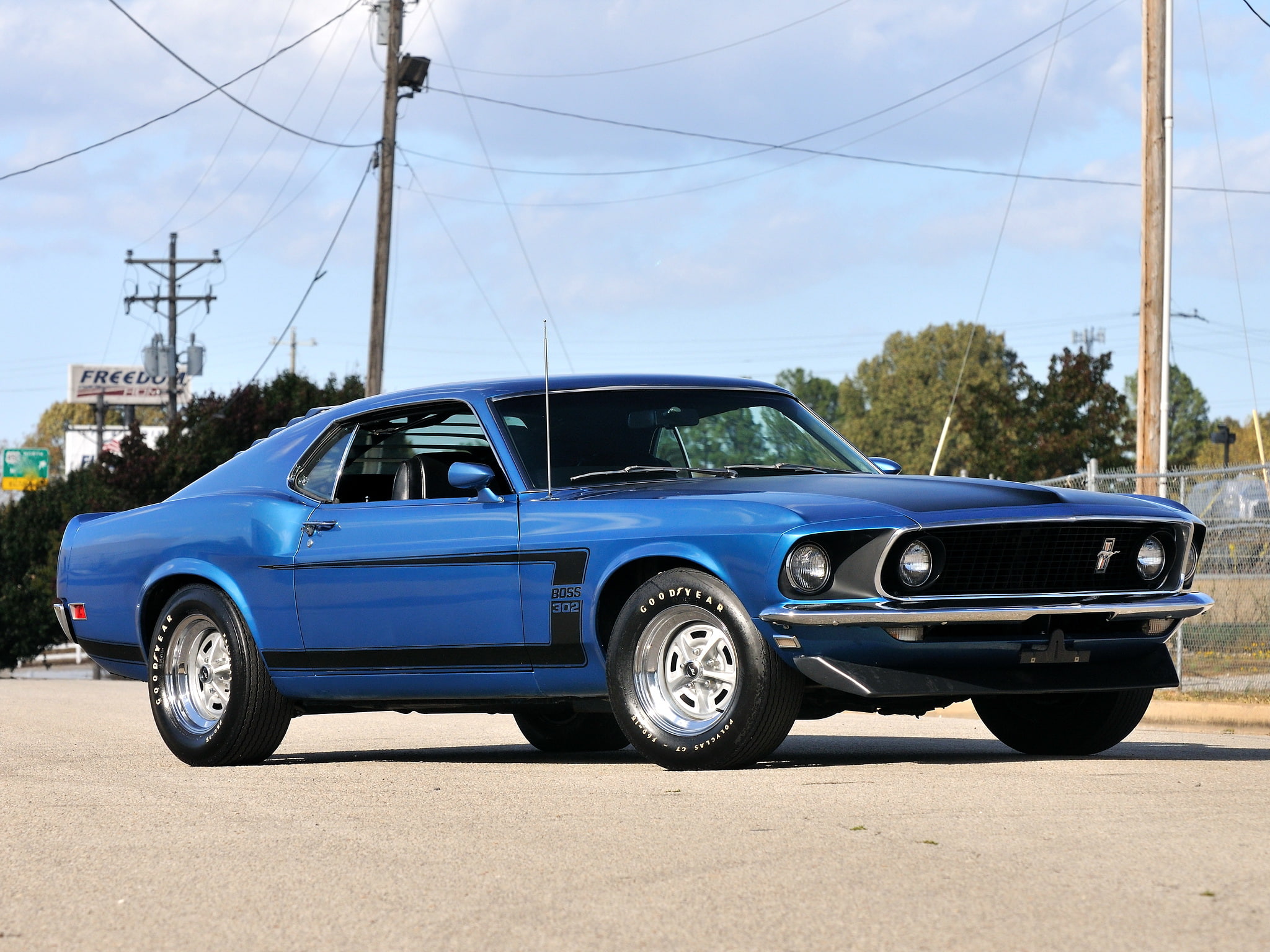 classic, 1969, 302, muscle, 1080P, mustang, ford, boss, HD Wallpaper
