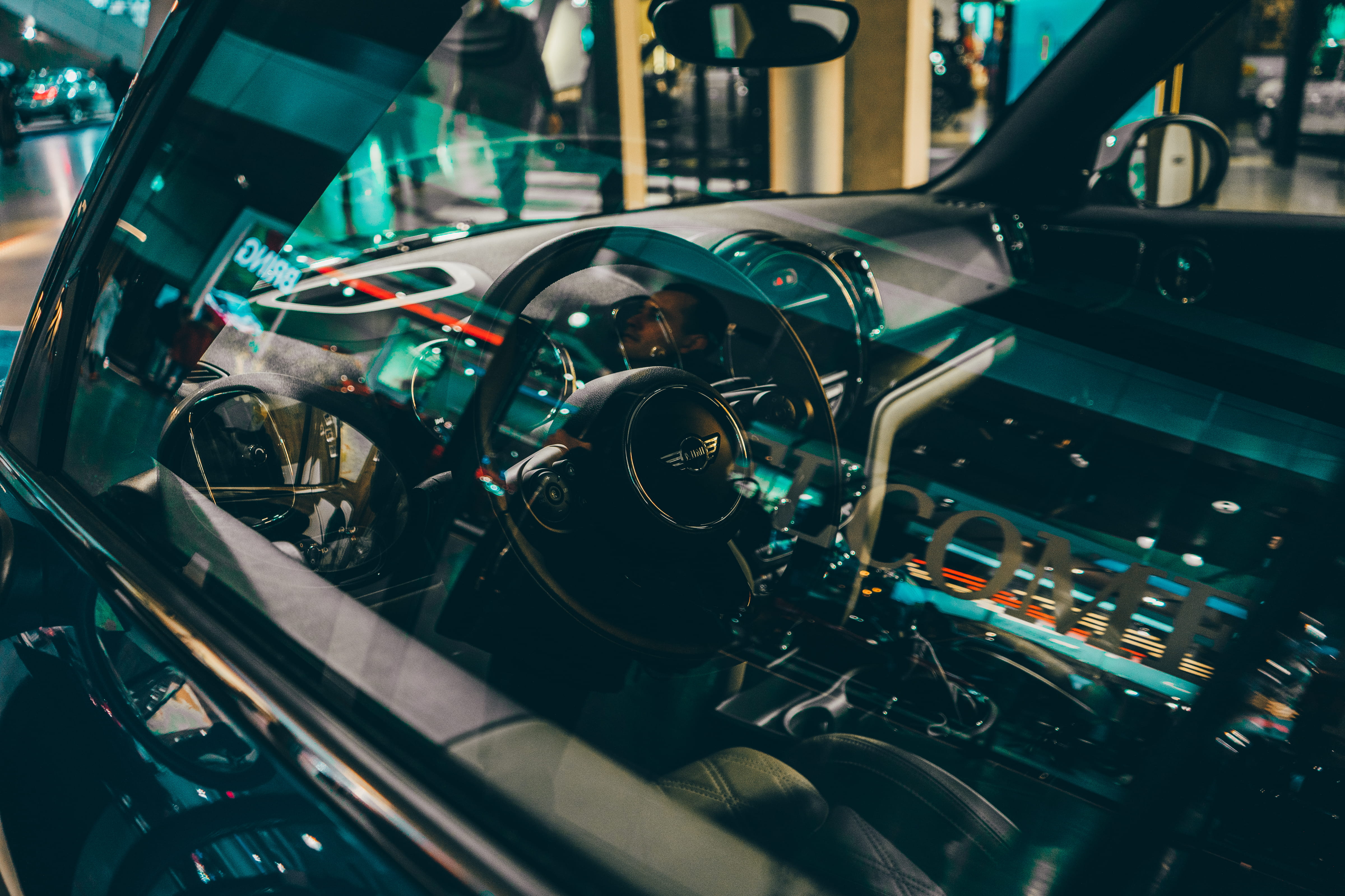 dashboard, black, land vehicle, vehicle, shiny, shift, mini, car interior, fast, power, museum, control, car, coupe, transportation, mode of transportation, HD Wallpaper