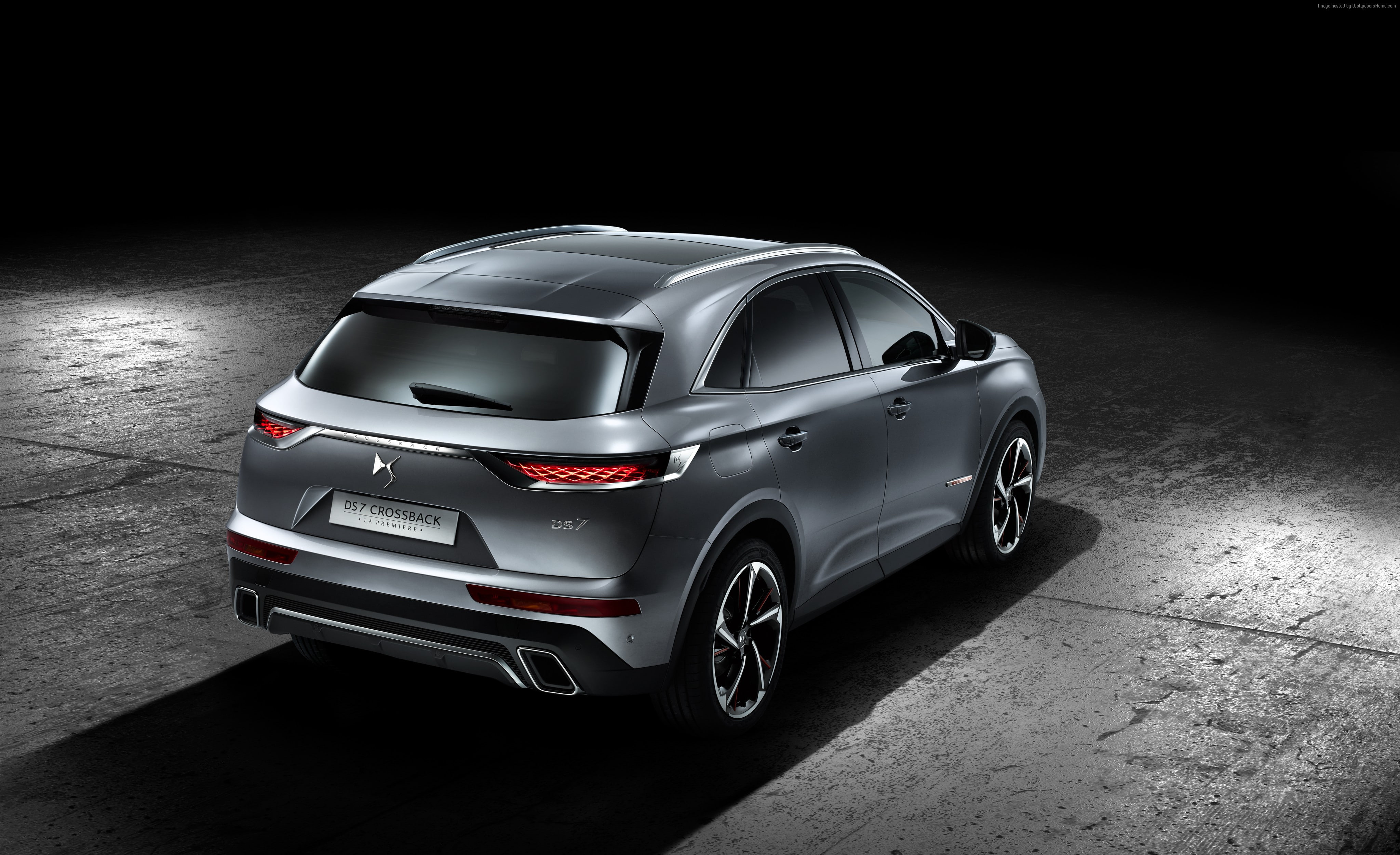 sports car, city, 2018 Cars, motor vehicle, Citroen DS 7, land vehicle, mode of transportation, retro styled, night, clean, 4k, transportation, luxury, HD Wallpaper