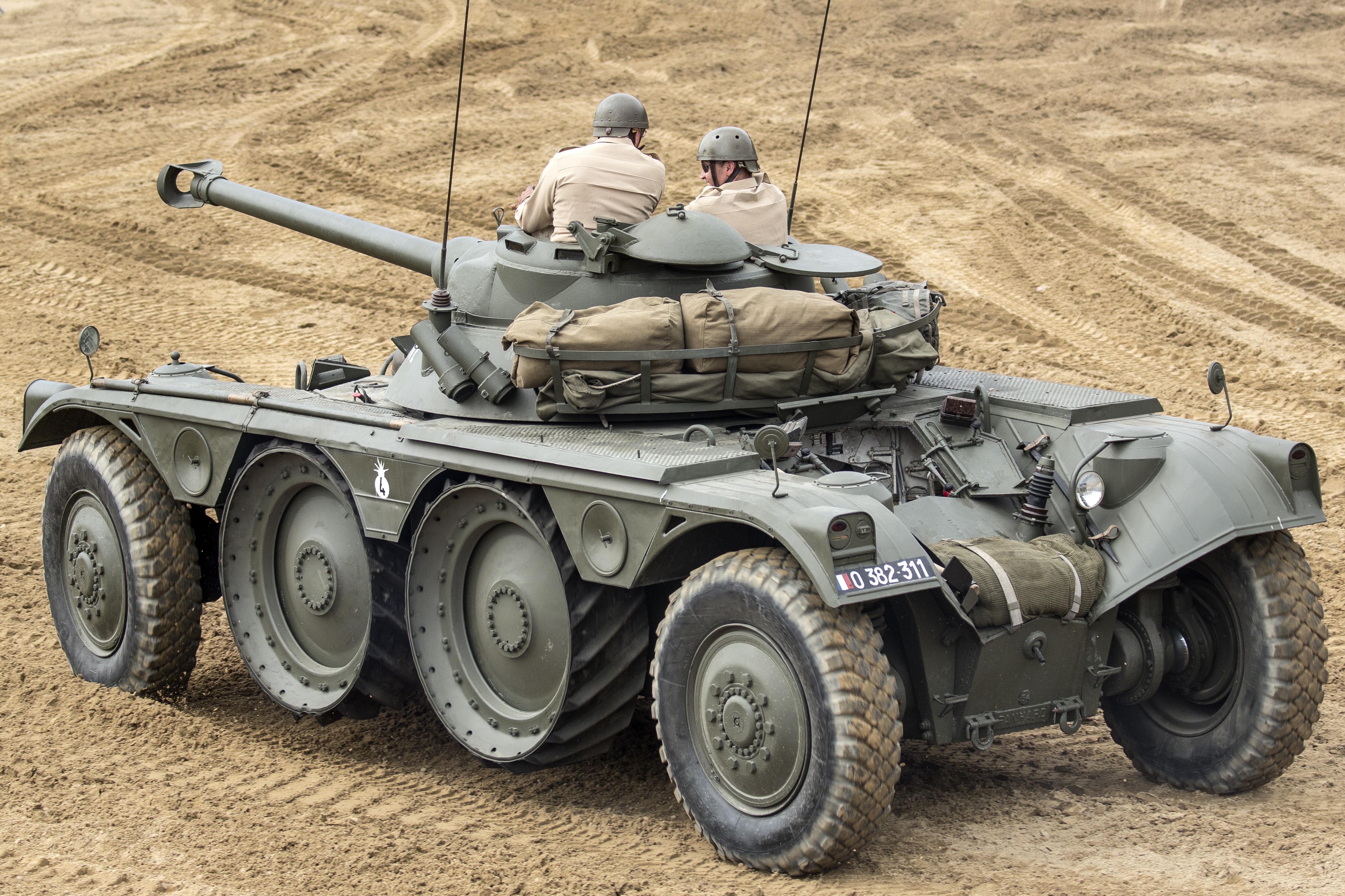 4K, Panhard EBR, intelligence, French, armored car, E.B.R.75, HD Wallpaper