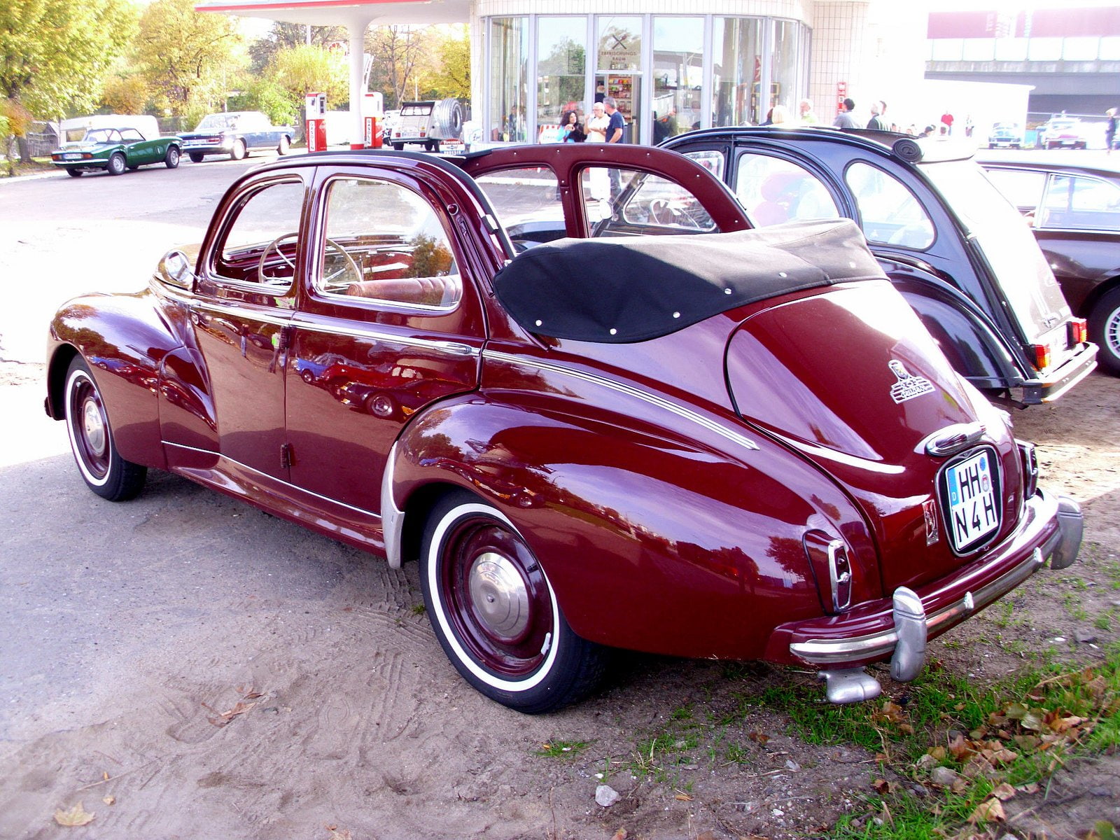 classic, 203, 720P, french, peugeot, cabriolet, cars, convertible, HD Wallpaper