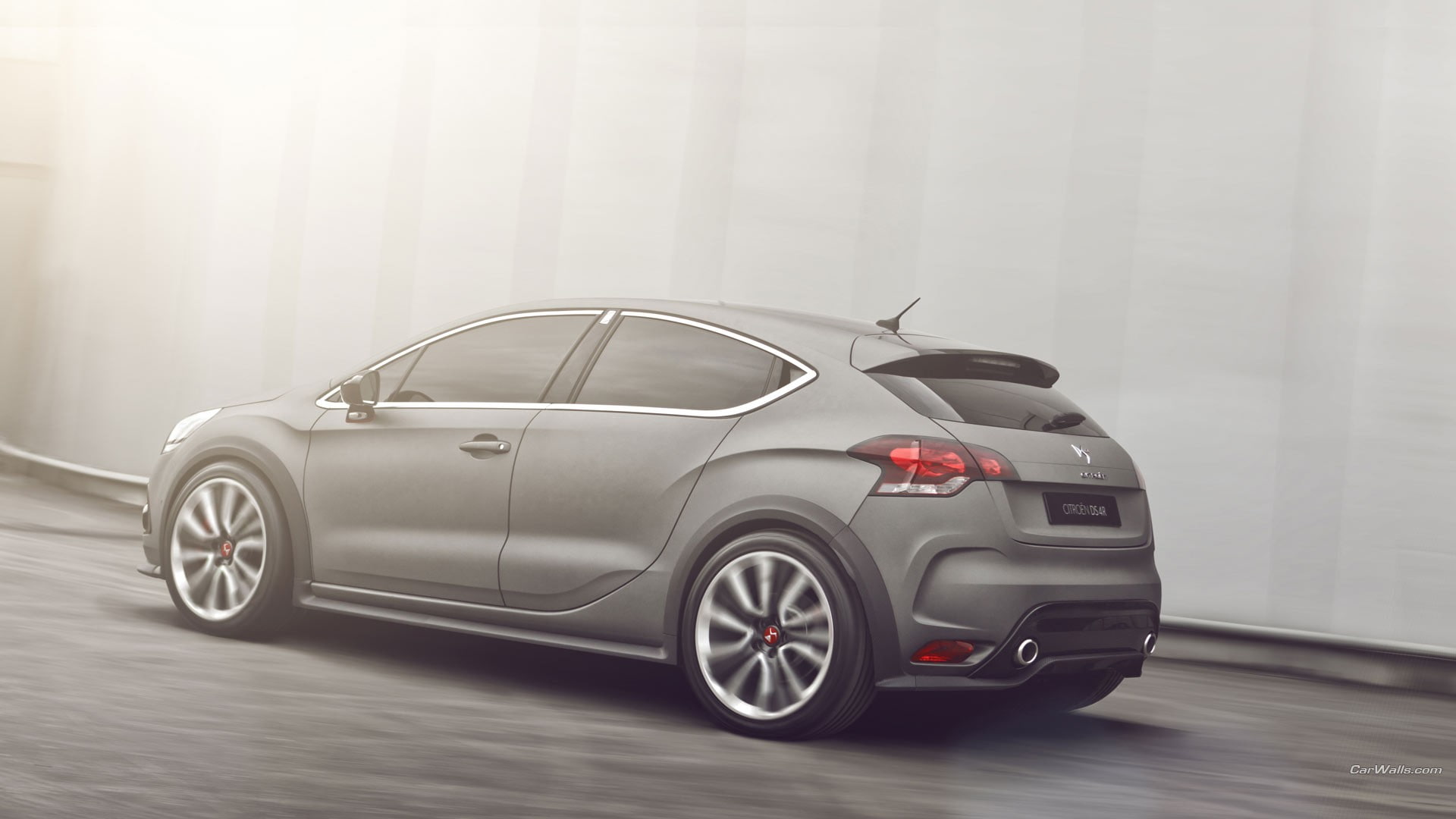 sports car, mode of transportation, no people, Citroen DS4, 1080P, retro styled, indoors, day, transportation, copy space, motion, chrome, shiny, modern, HD Wallpaper