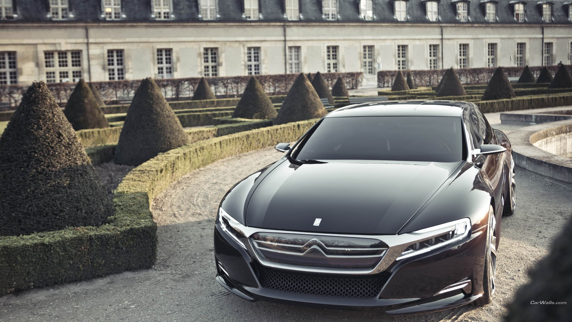 Citroen Numero 9, luxury, city, silver, car, travel, land vehicle, nature, building exterior, Citroën, architecture, colored, the past, street, built structure, HD Wallpaper