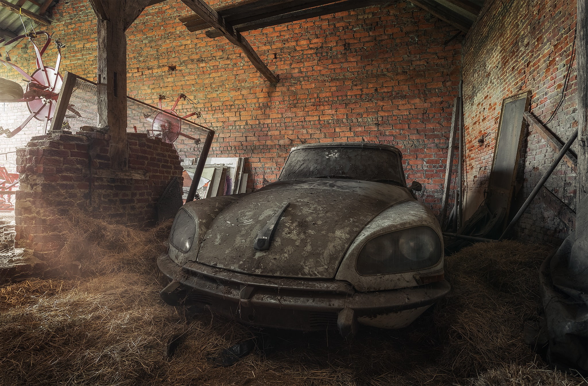 scrap, Citroën DS, machine, 1080P, HD Wallpaper