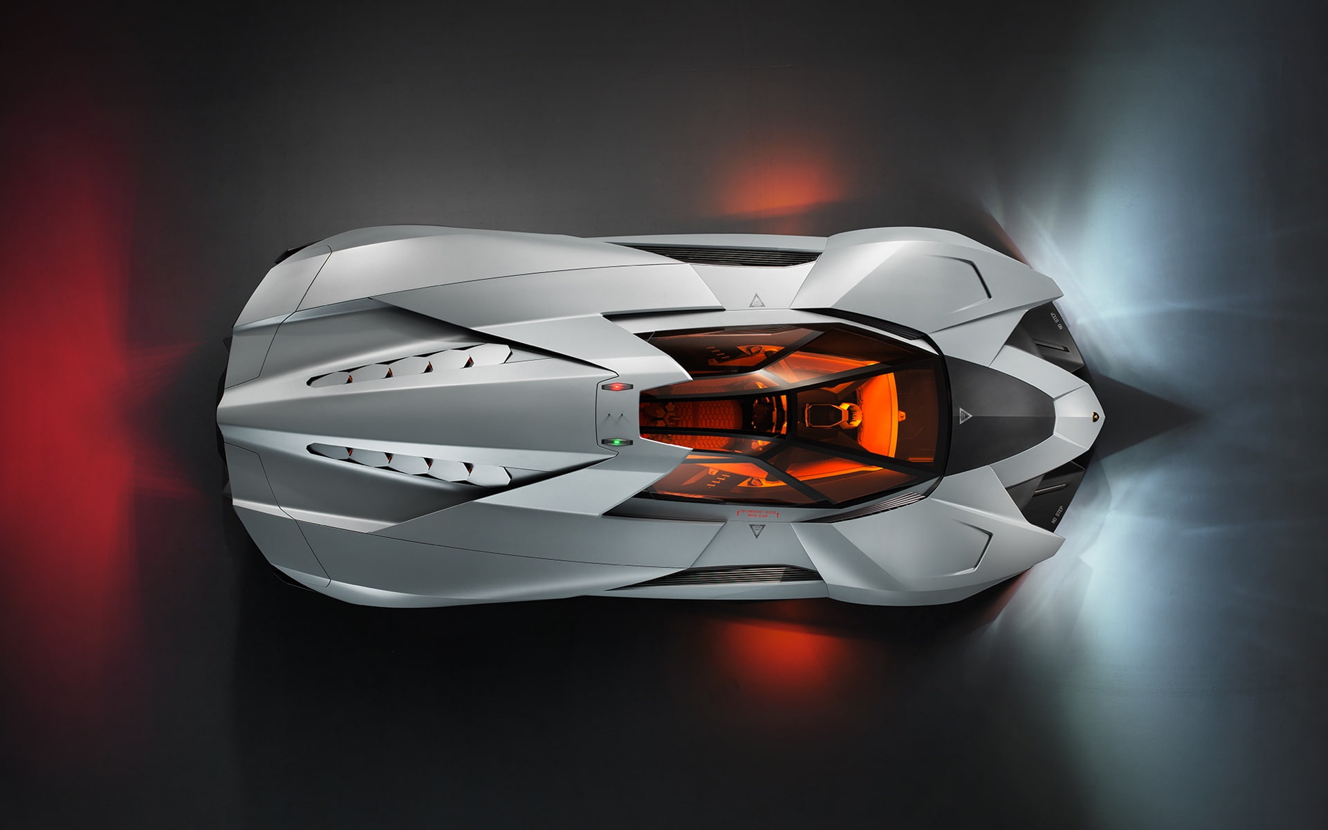 Egoista, Sport, toy, Lamborghini, silver, Top, orange, View, 1080P, Car, HD Wallpaper
