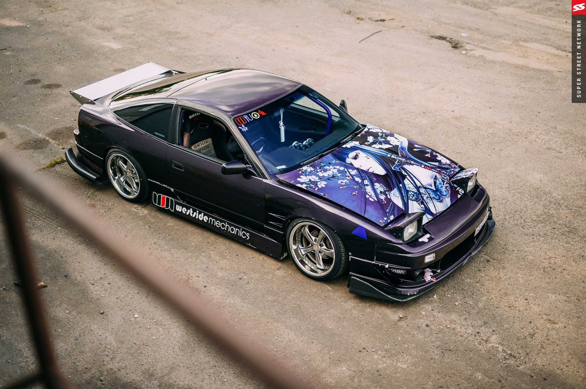 hood, 1080P, 1994, Nissan, 180SX, Itasha, HD Wallpaper