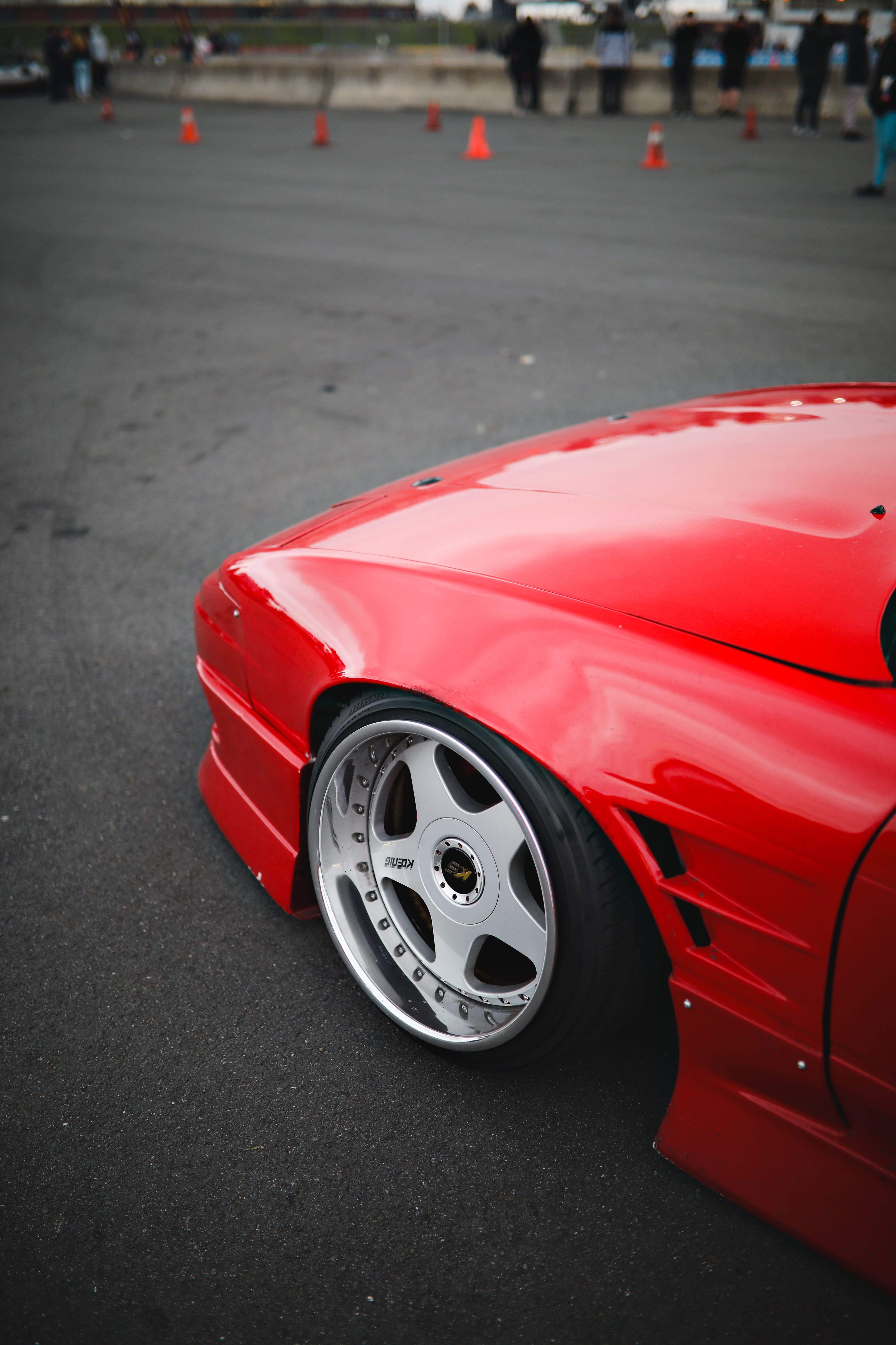 180sx, spoke, land vehicle, headlight, luxury, day, sports car, wheel, 5K, machine, stretch, outdoors, motor vehicle, road, high angle view, automobile, Phone HD Wallpaper