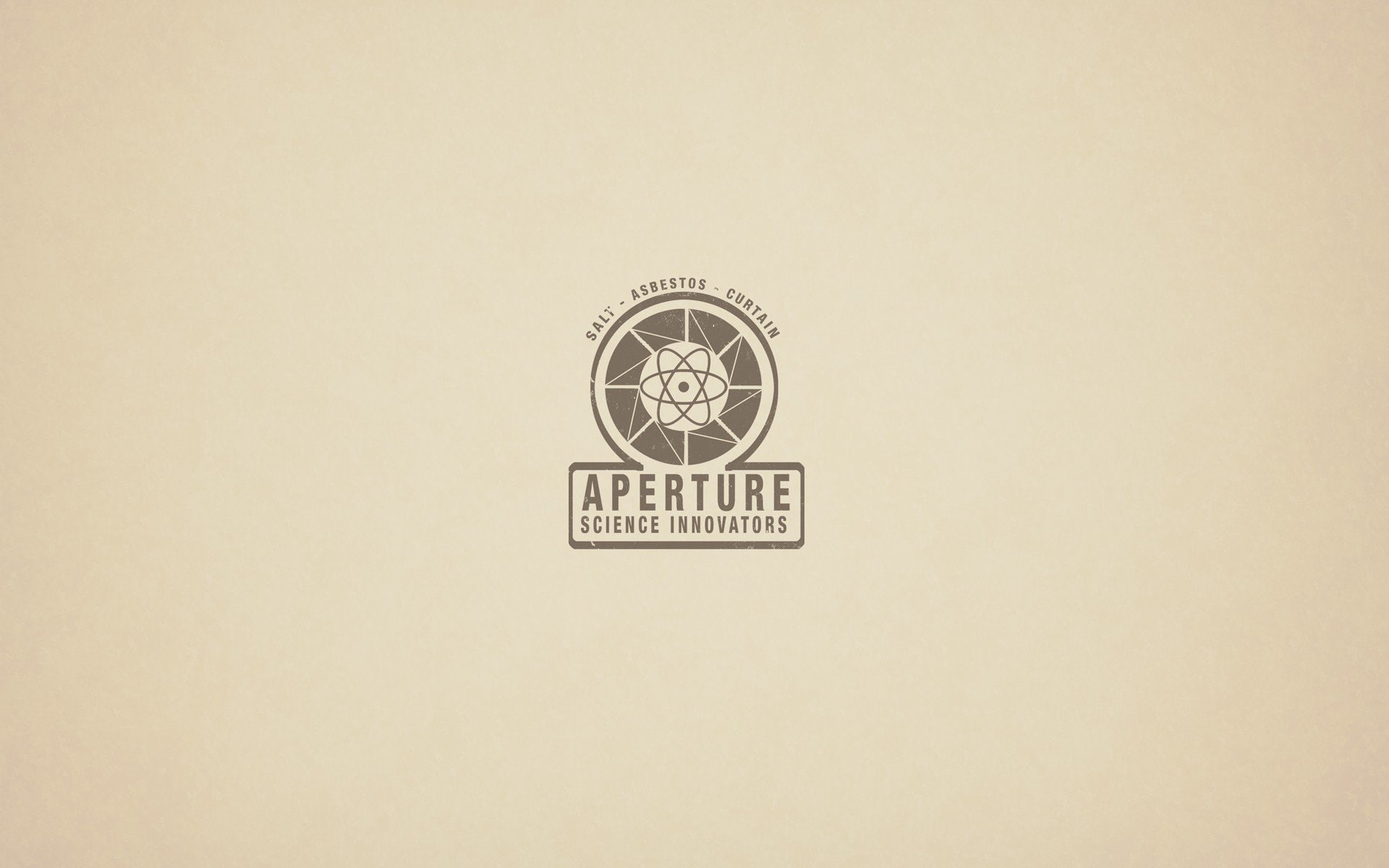 1080P, logos, video, portal, laboratories, games, aperture, vintage, minimalistic, portals, oldschool, HD Wallpaper