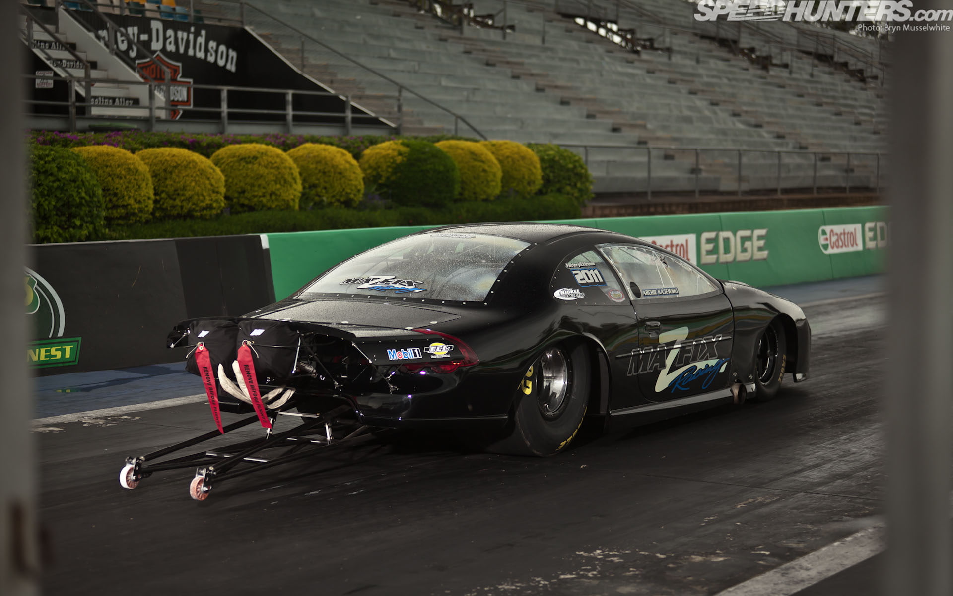 car, drag, sports, black, 1080P, cars, race, hd, coupe, strip, HD Wallpaper