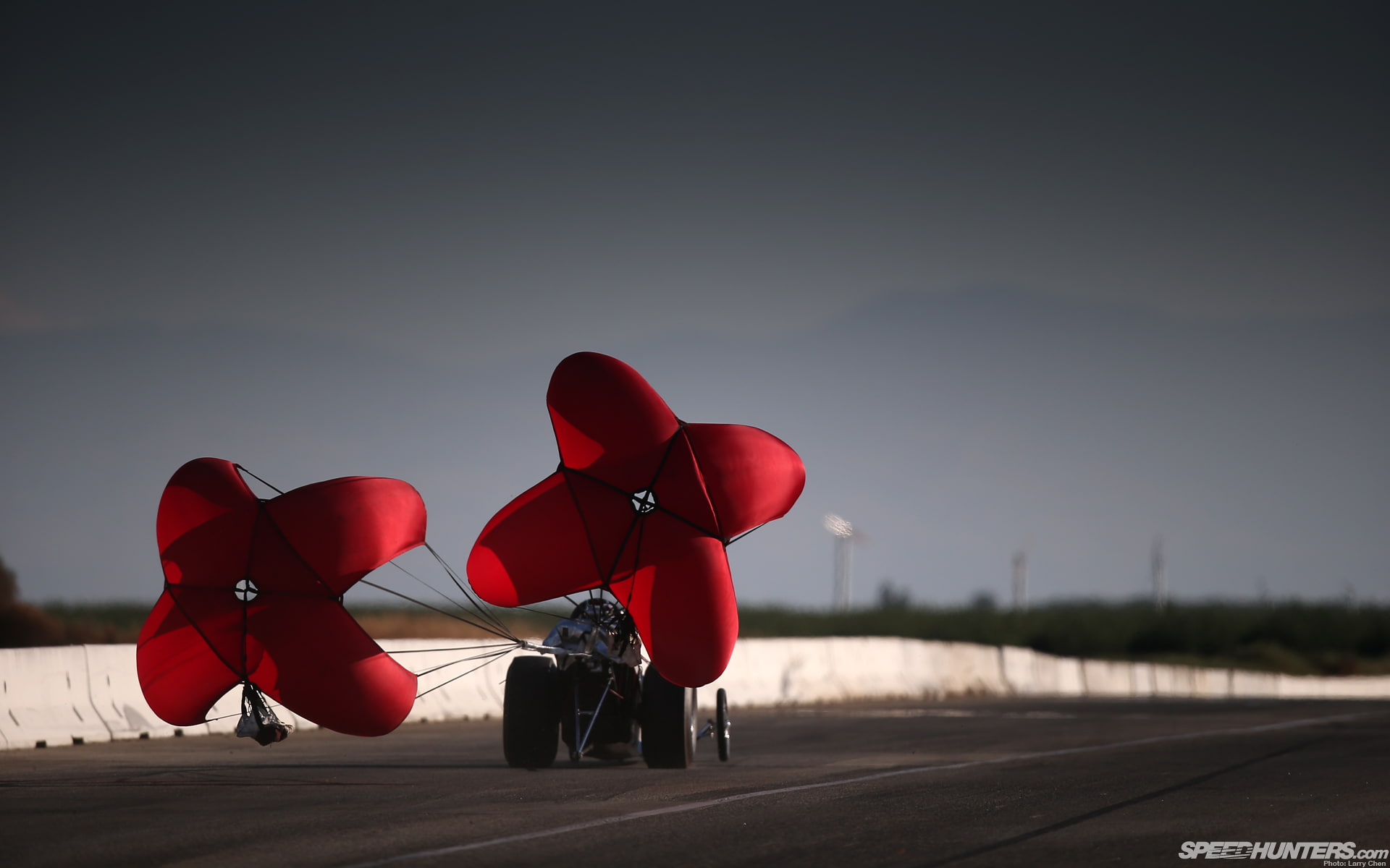 strip, parachute, race, cars, drag, 1080P, hd, car, HD Wallpaper
