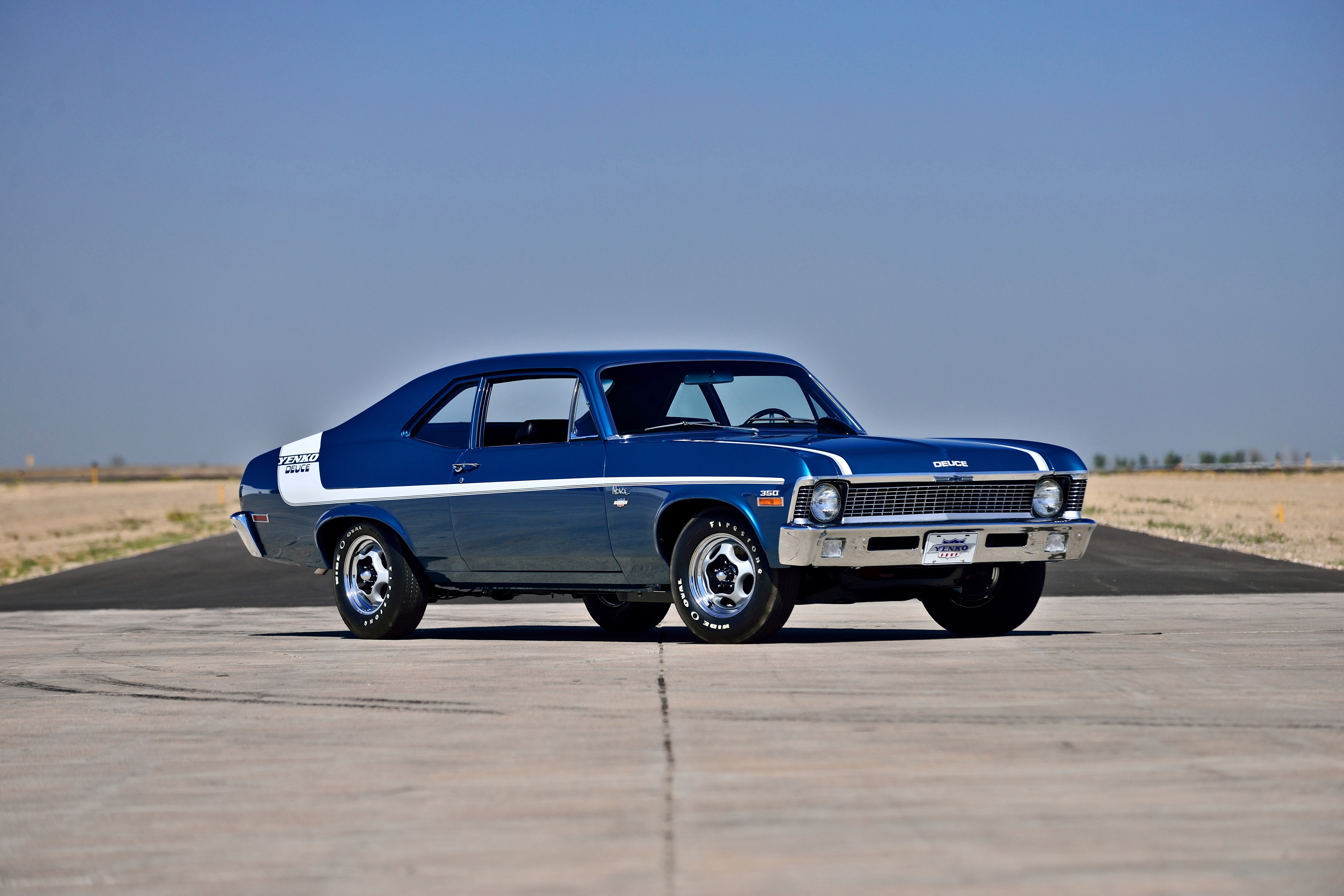muscle, old, nova, yenko, deuce, 5K, usa, 1970, chevrolet, original, classic, HD Wallpaper