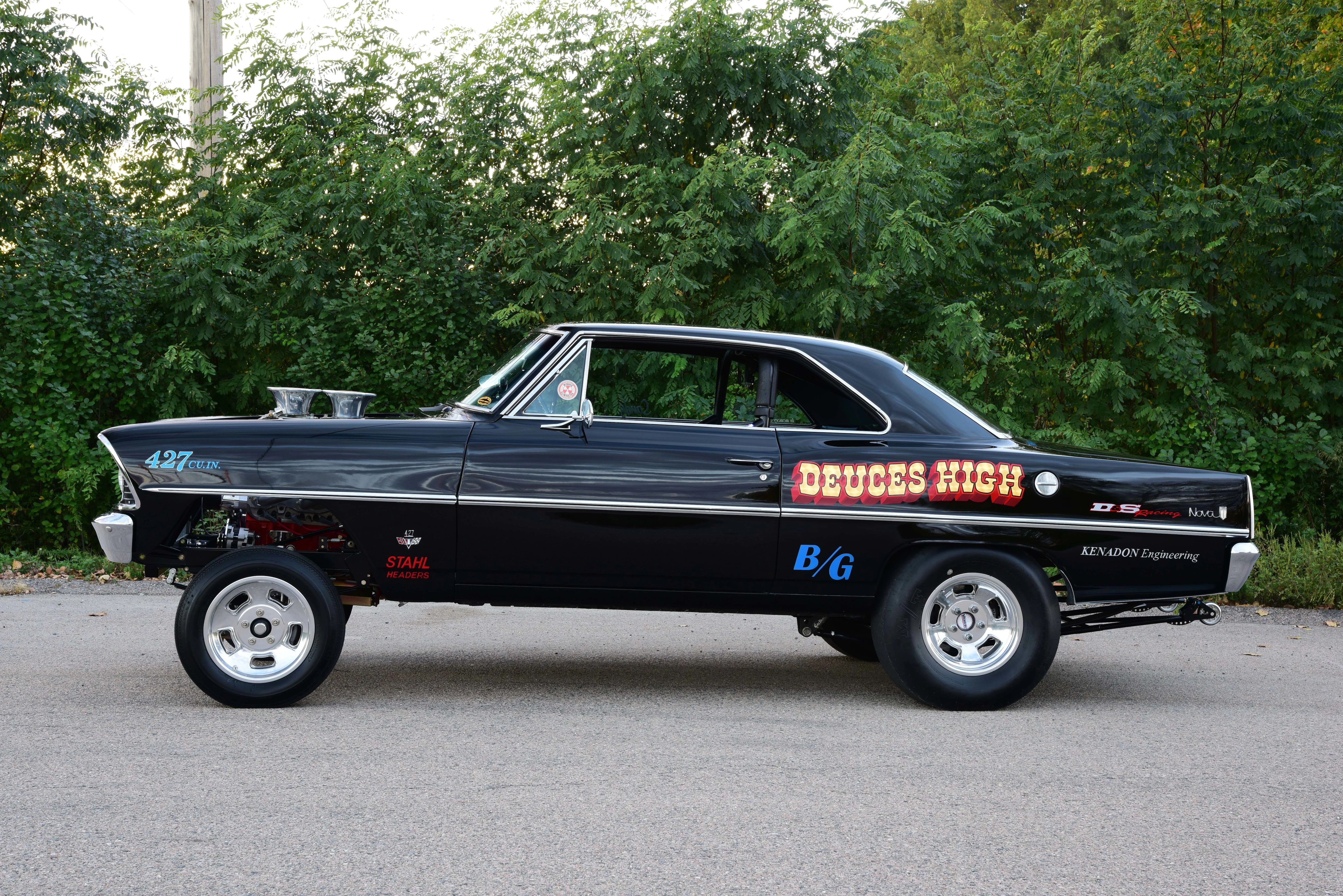 1967, 4K, streetrod, car, gasser, vehicle, hot, rod, custom, auto, race, nova, racing, chevrolet, automobile, drag, hotrod, HD Wallpaper