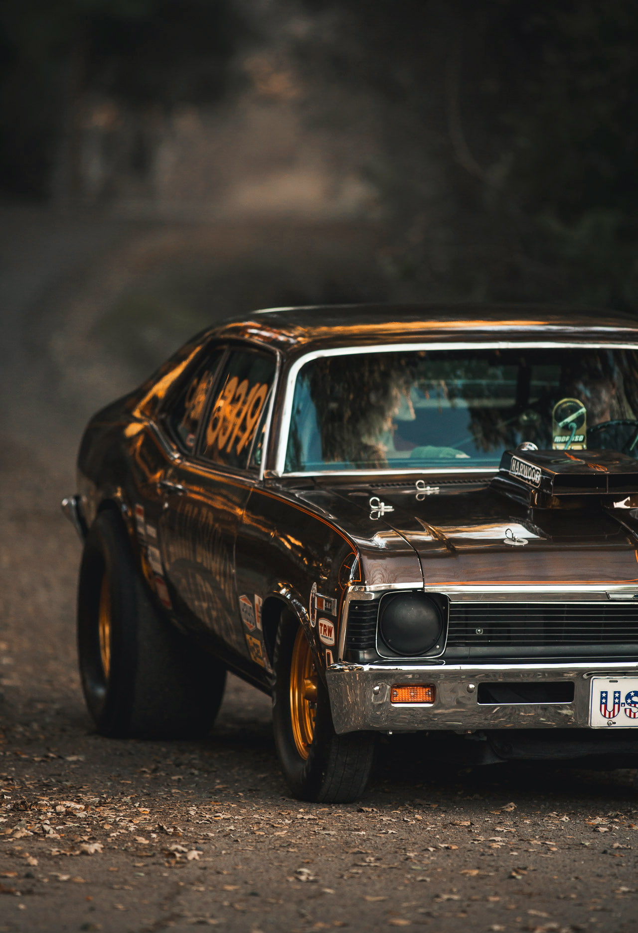 Depth Of Field, Chevrolet Nova, race cars, vehicle, car, Chevrolet, 720P, Speedhunters, Phone HD Wallpaper