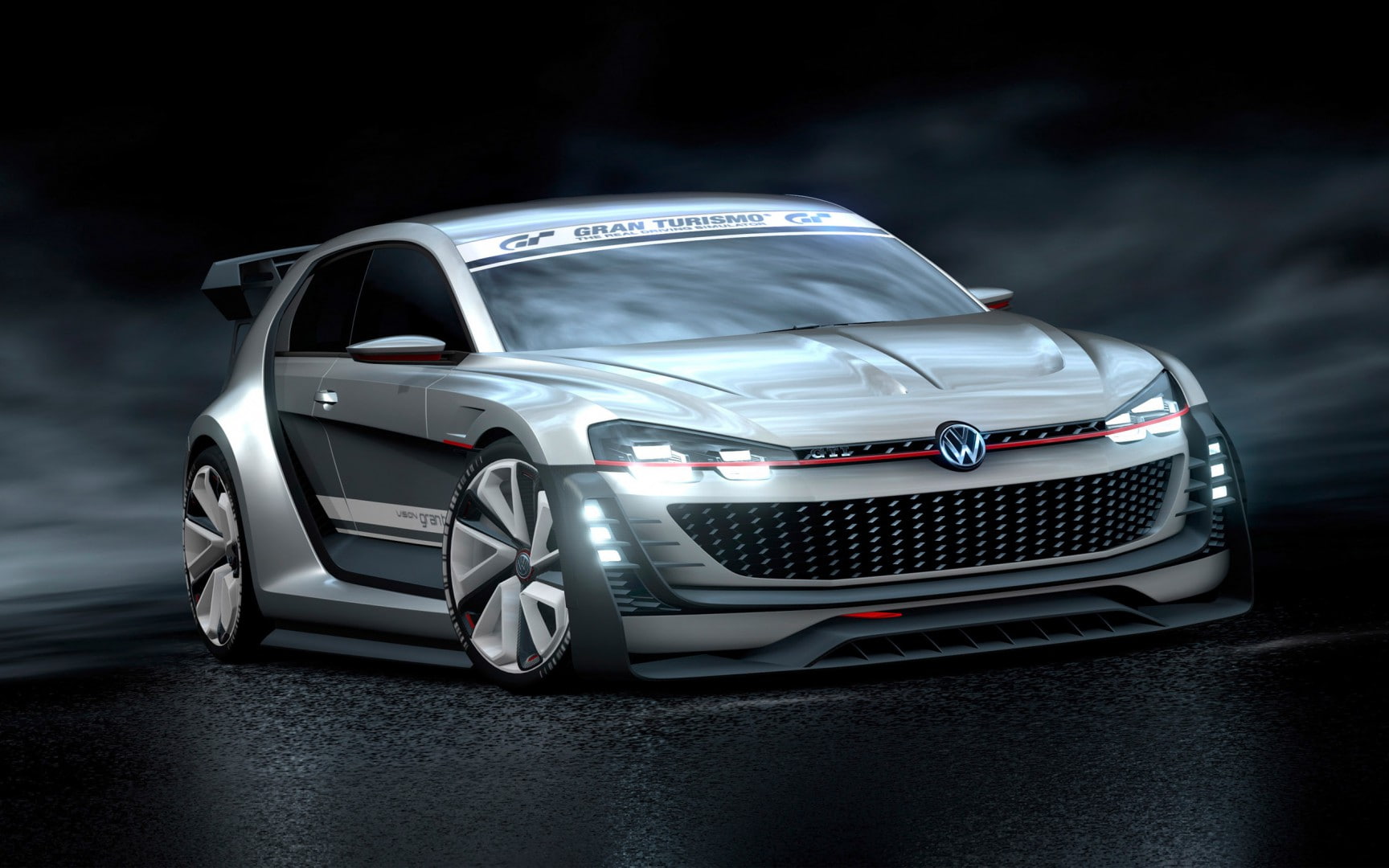 car, supersport, gti, volkswagen, 720P, vision, turismo, concept, gran, 2015, hd, HD Wallpaper