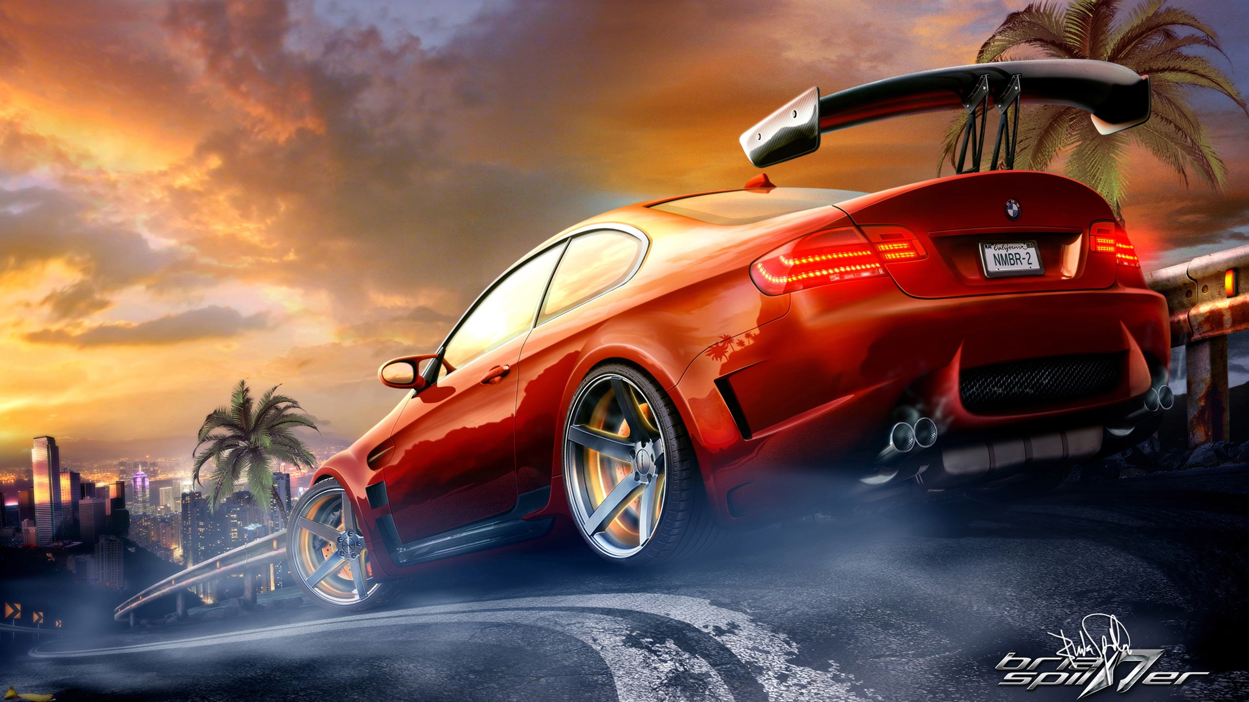 Red, 2K, BMW, coupe, m, Car, sports, Race, Sport, HD Wallpaper