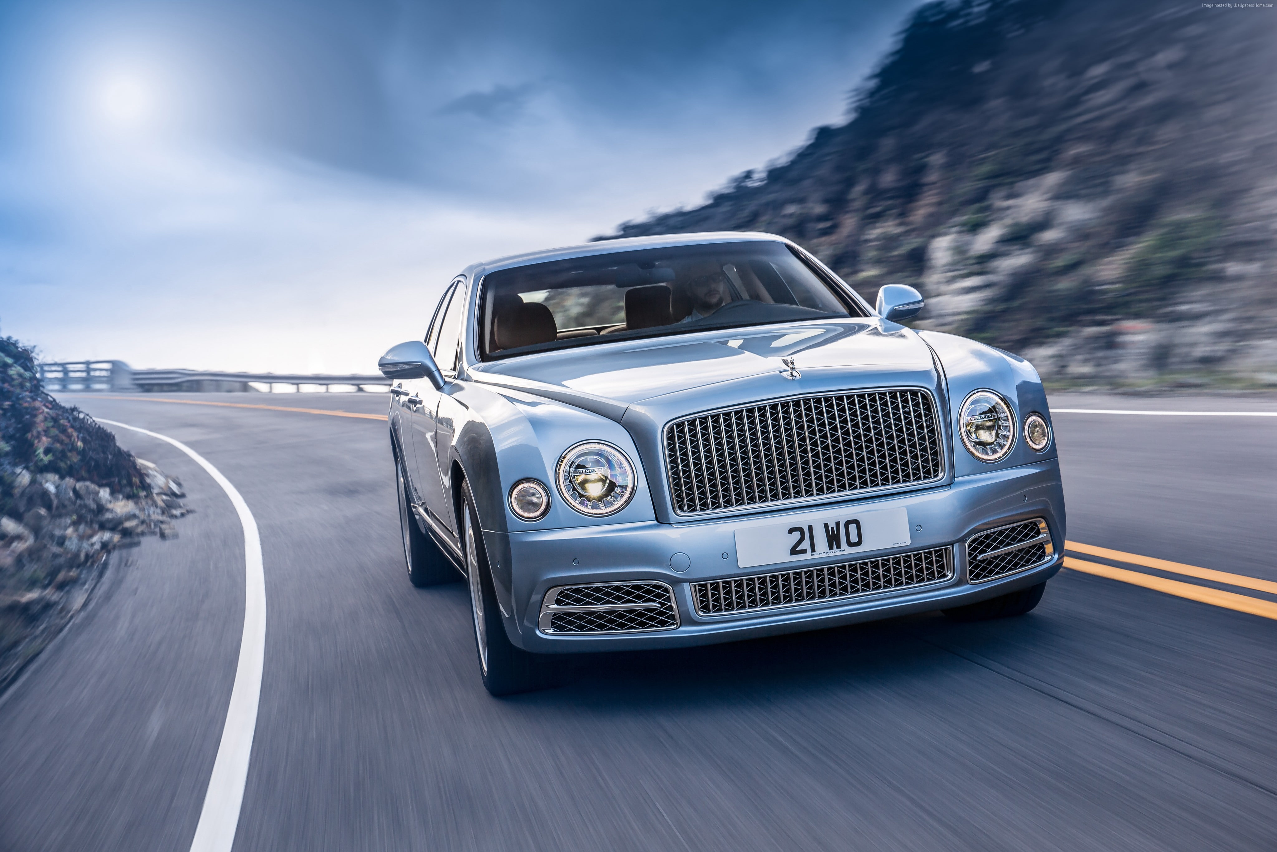 Bentley Mulsanne Speed, luxury car, Geneva Auto Show 2016, gold, 4K, HD Wallpaper