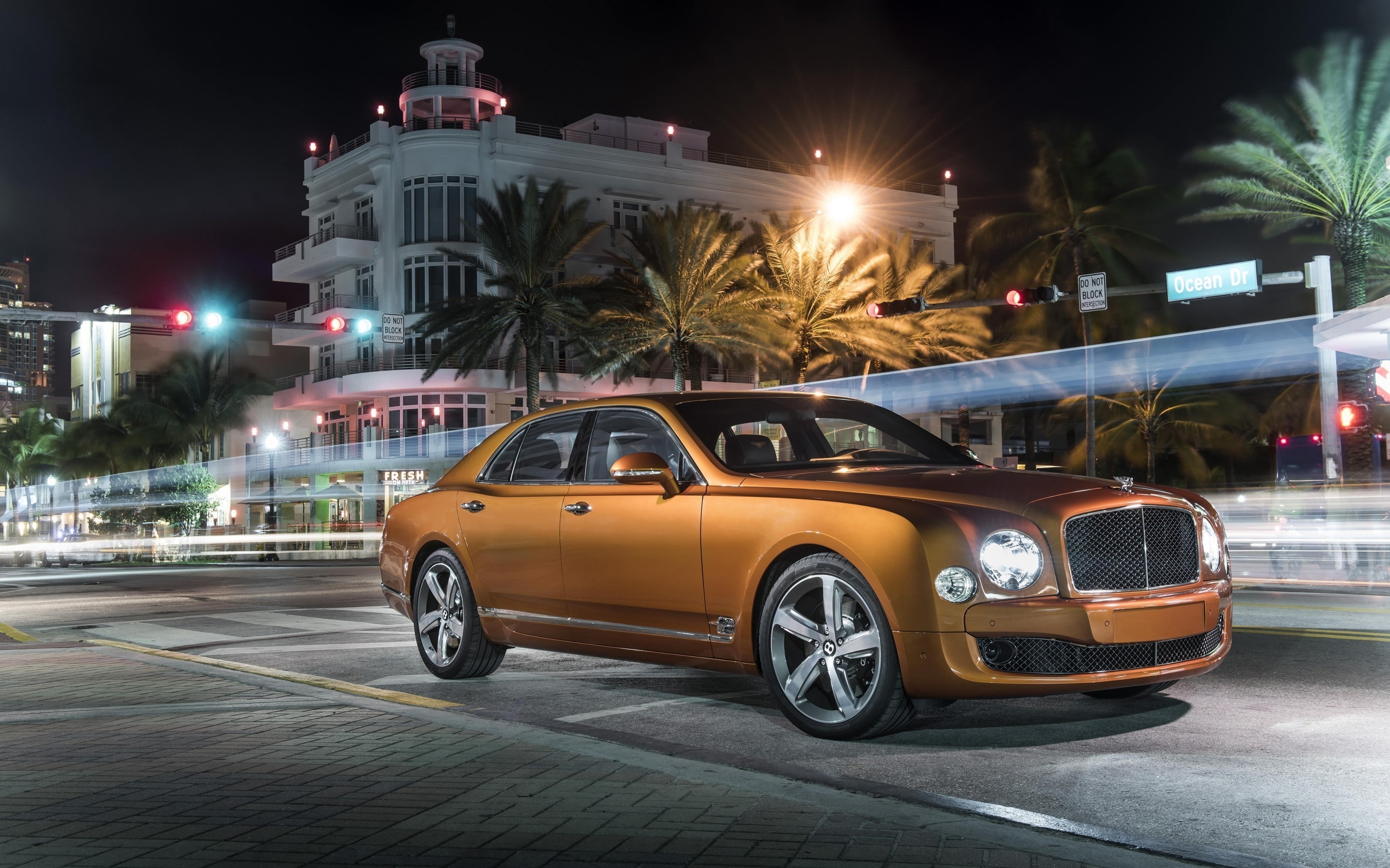 gold, 2K, bentley, mulsanne, HD Wallpaper