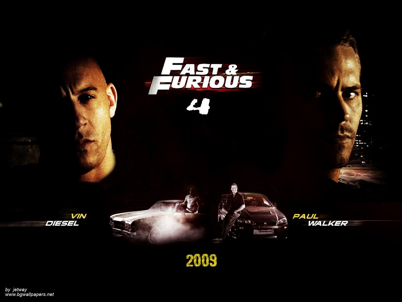 Vin, Walker, Tuning, film, rod, hotrod, action, Racing, Race, hot, thriller, crime, movie, Custom, 720P, poster, paul, Fast, rods, Diesel, car, Furious, HD Wallpaper
