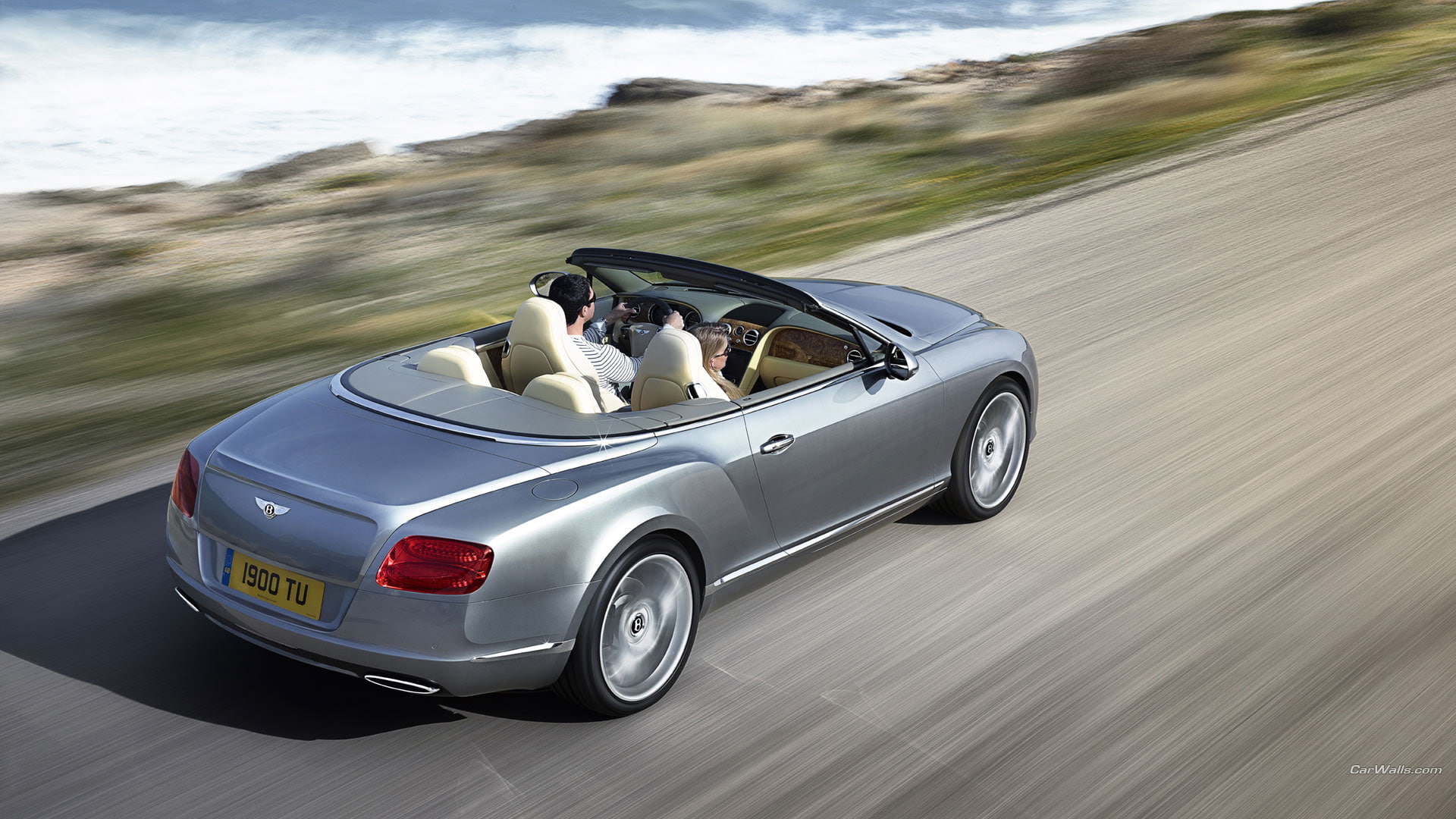 motion, 1080P, hd, cars, bentley, blur, continental, HD Wallpaper