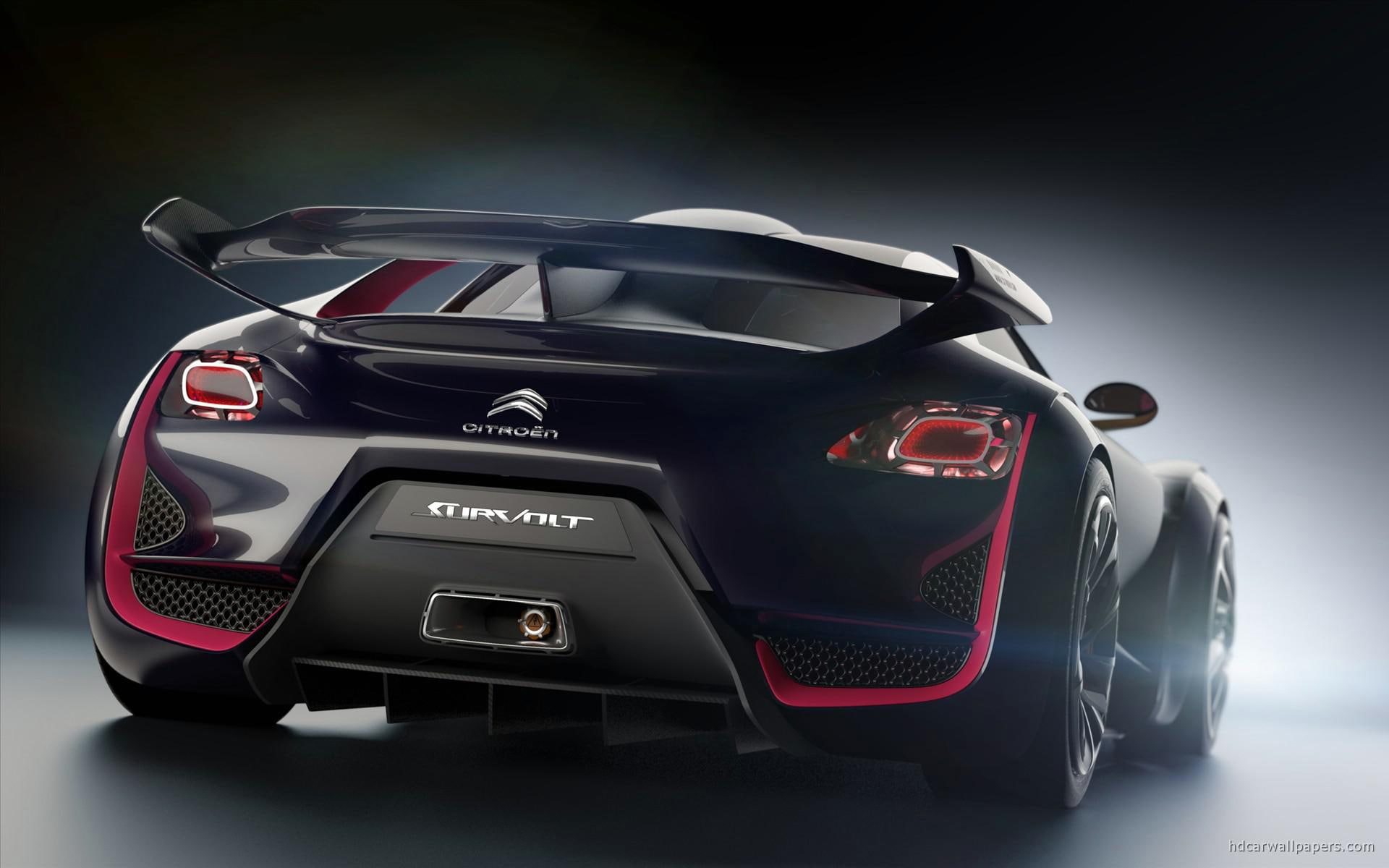 1080P, survolt, cars, black, 2010, car, concept, citroen, HD Wallpaper